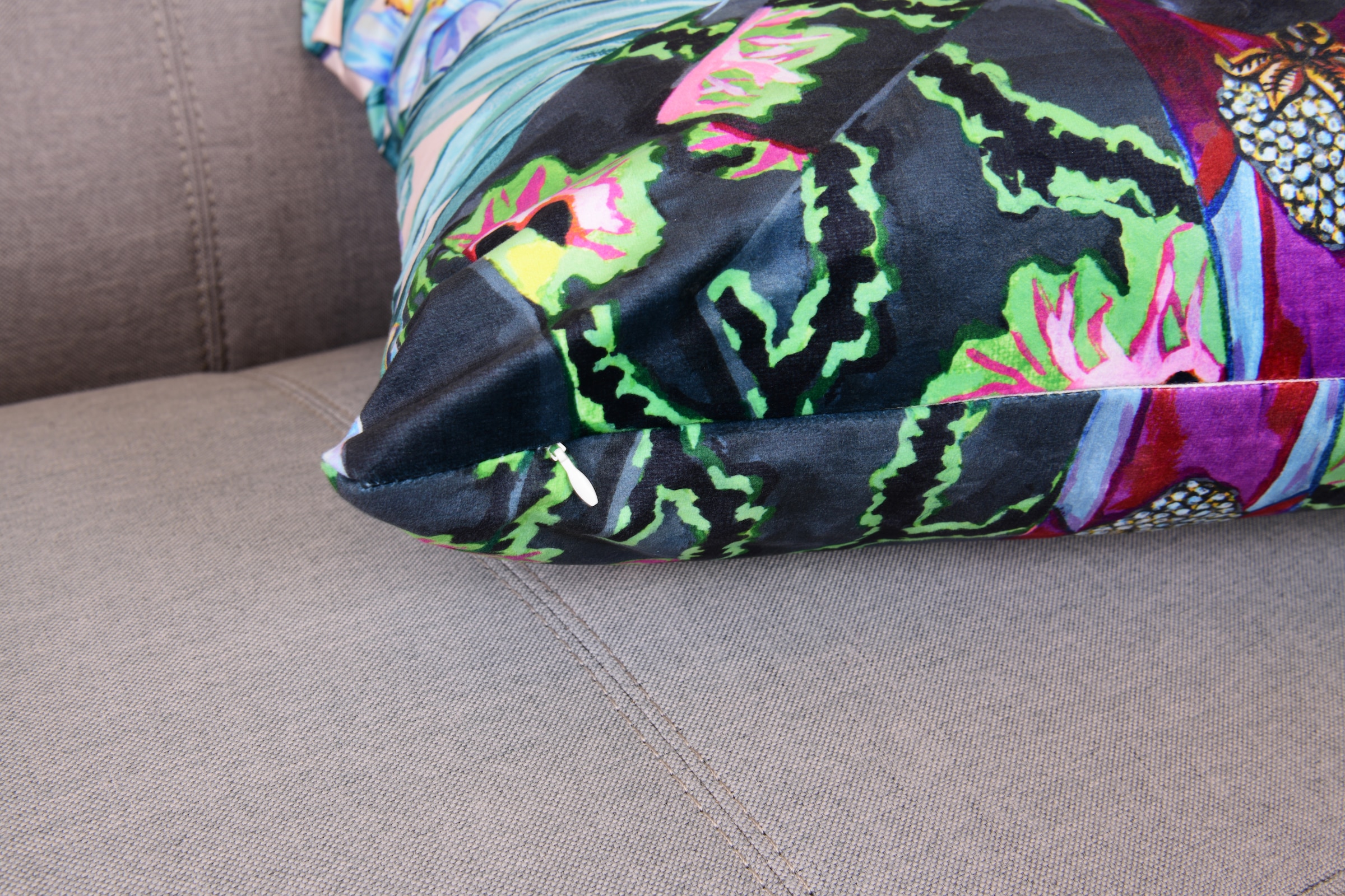 MIRRORS AND MORE Dekokissen »PANRO« gemustert, Dekokissen mit Füllung