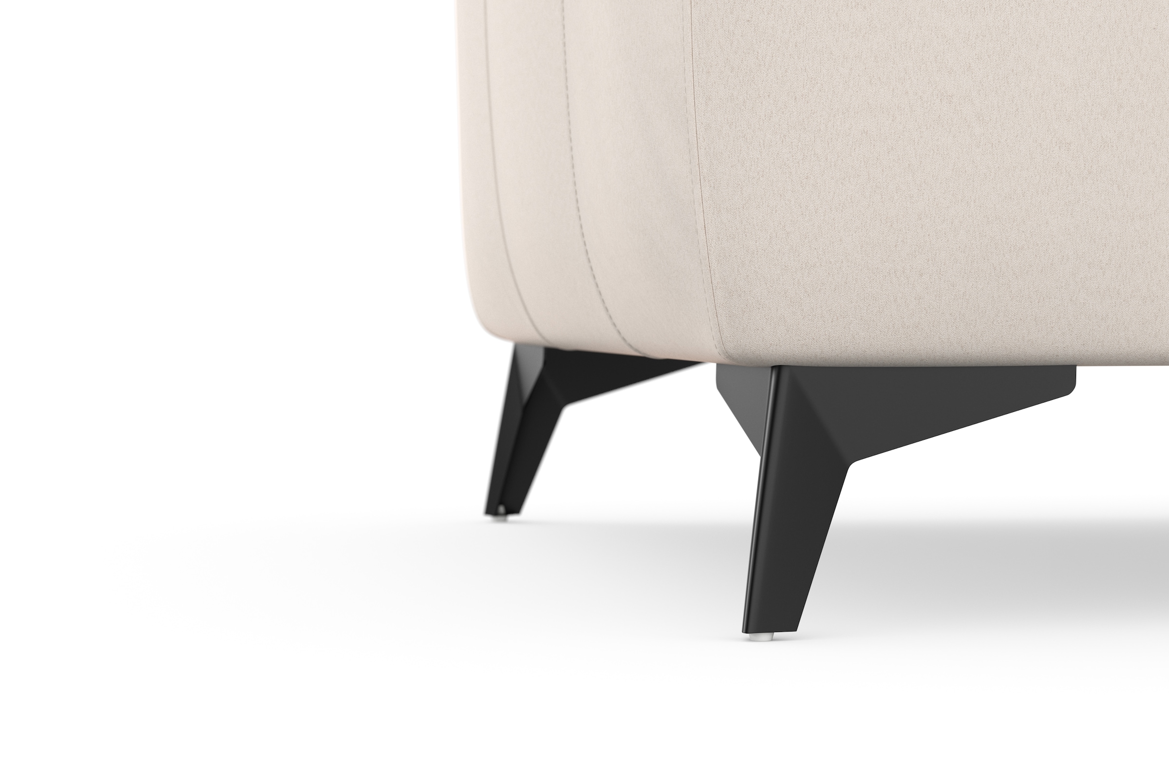 sit&more Ecksofa »Sinatra L-Form« optinal mit Kopfteilverstellung und Armteilfunktion, Metallfüße