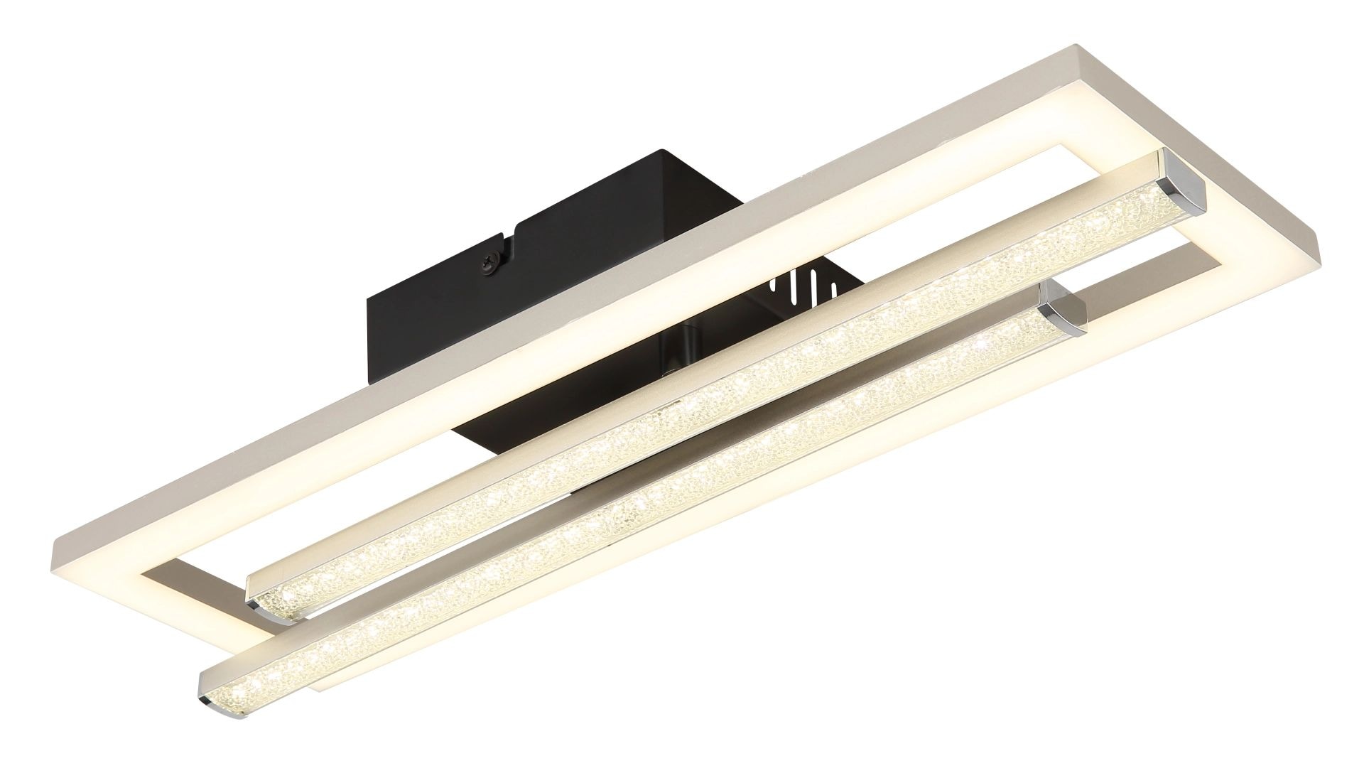GLOBO LIGHTING LED Deckenleuchte »HIGHWAY«, Leuchtmittel LED-Modul | LED fest integriert, Deckenlampe, Kristalle, beweglich, Wohnbereich, Essbereich, Flur