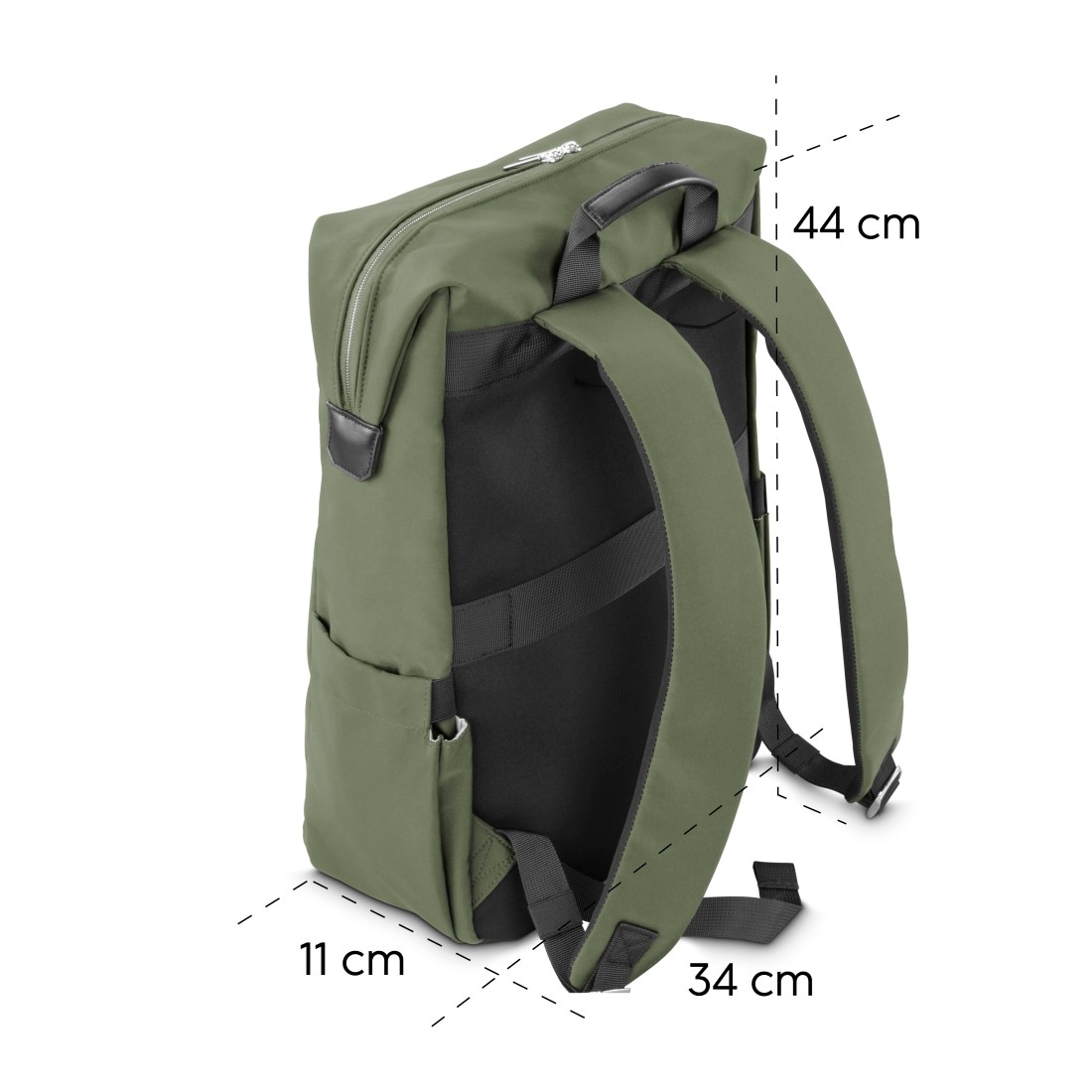 Hama Laptoprucksack »Laptoprucksack (bis 41 cm (16,2“), wasserabweisend, gepolstert, 15 l)« extralanger Reißverschluss, Fach für Wertsachen