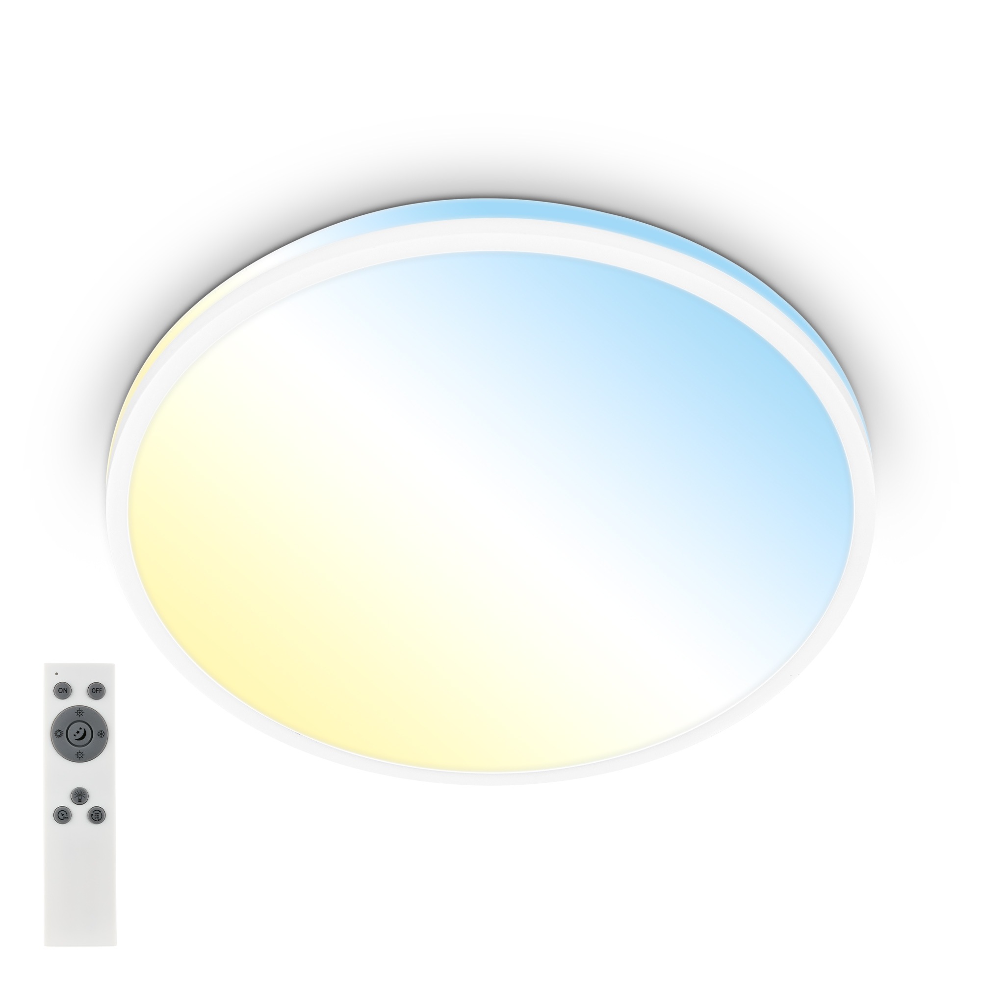 Briloner Leuchten Deckenleuchte »PULUP« mit Fernbedienung, 22 Watt LED-Leuc günstig online kaufen