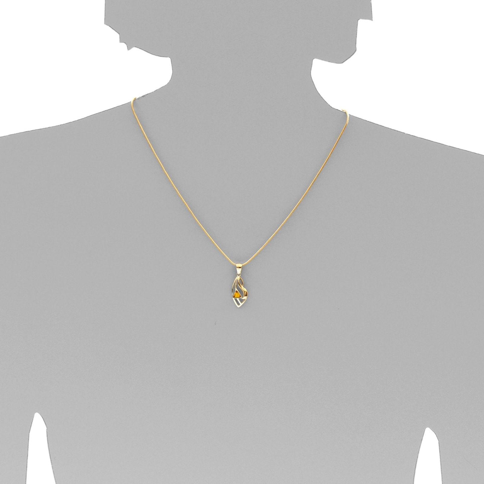 OSTSEE-SCHMUCK Kettenanhänger »Ostsee-Schmuck Anhänger Sadie 29 mm Anhänger Sadie 29 mm«, (1 tlg.)