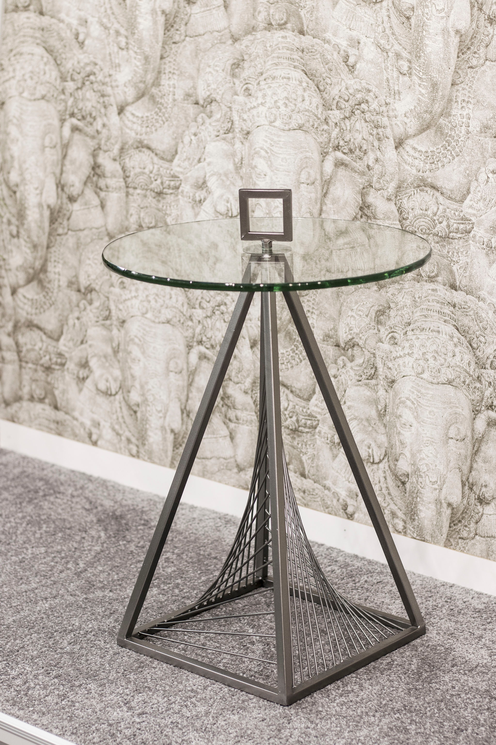 HAKU Beistelltisch »Sofatisch, Wohnzimmertisch« 1 Stk. tlg. rund - aus Metall Grau - Ø/H 45/57 cm