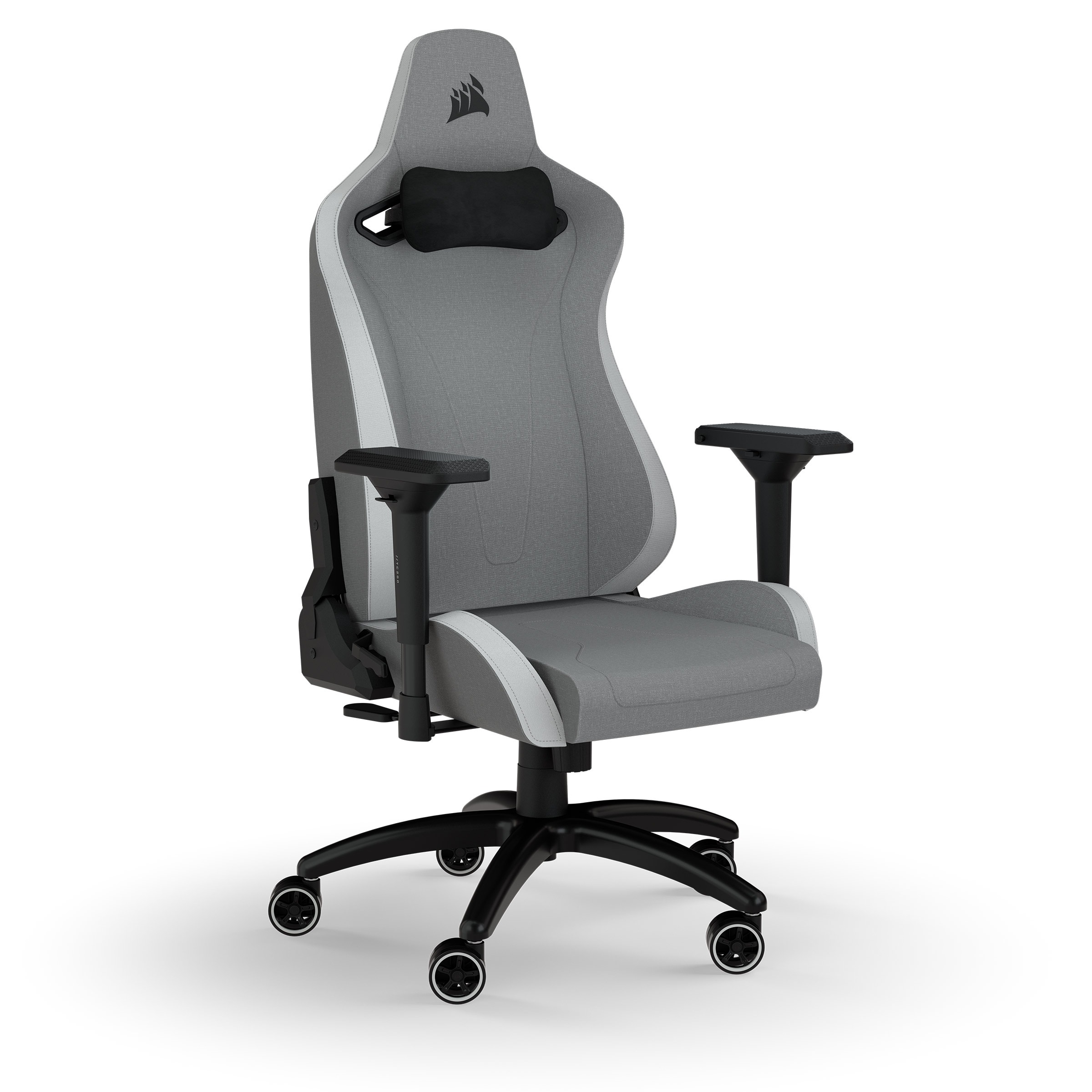 2. Bild von Corsair Gaming-Stuhl »TC200 Fabric Gaming Chair - Standard Fit, Light Grey/White«