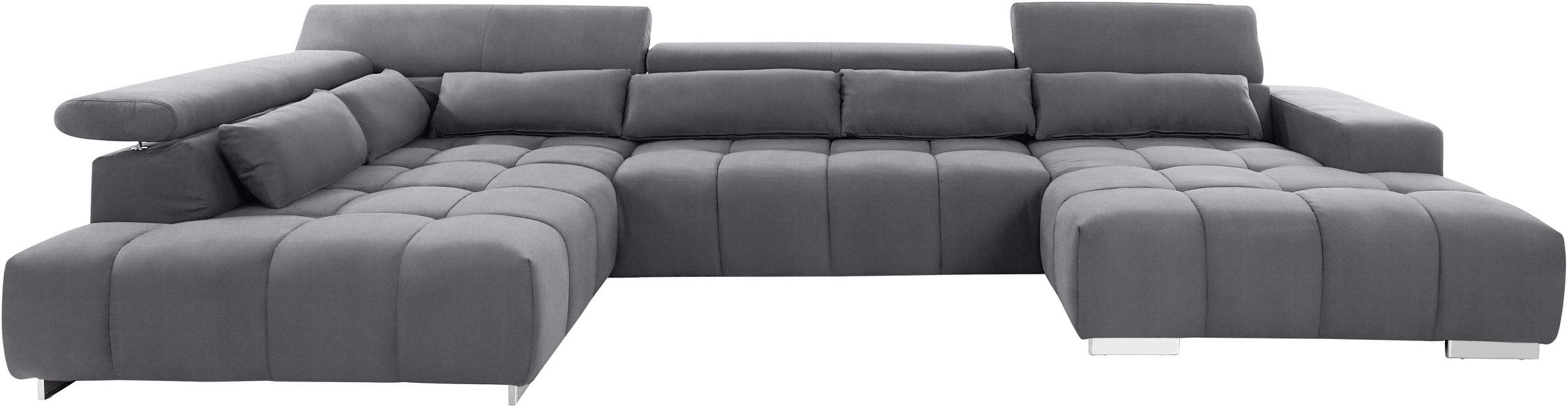 COTTA Wohnlandschaft "Orion U-Form" mit Kopfteilverstellung & 6 Nierenkisse günstig online kaufen