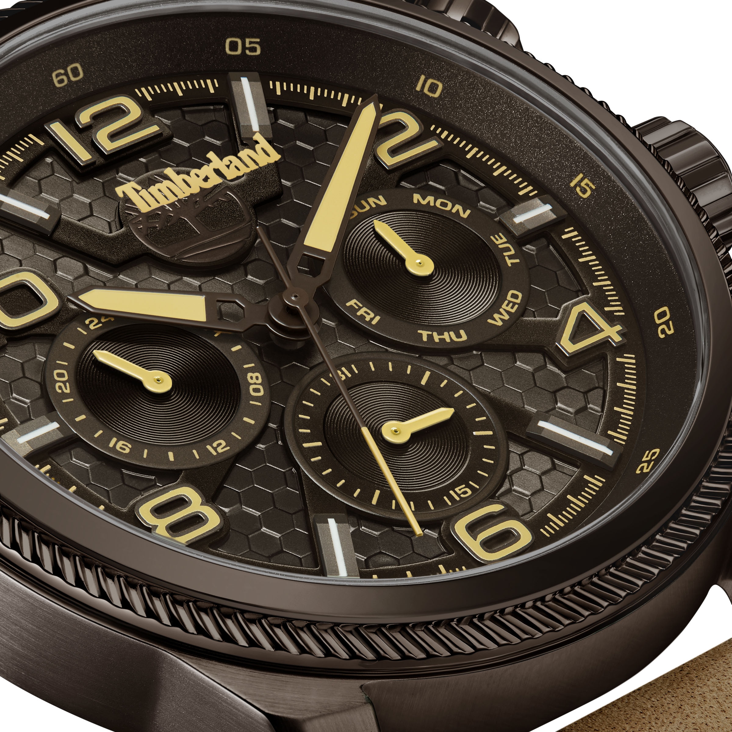 Timberland Multifunktionsuhr »HENNIKER II«, Quarzuhr, Armbanduhr, Herrenuhr, Datum, Lederarmband