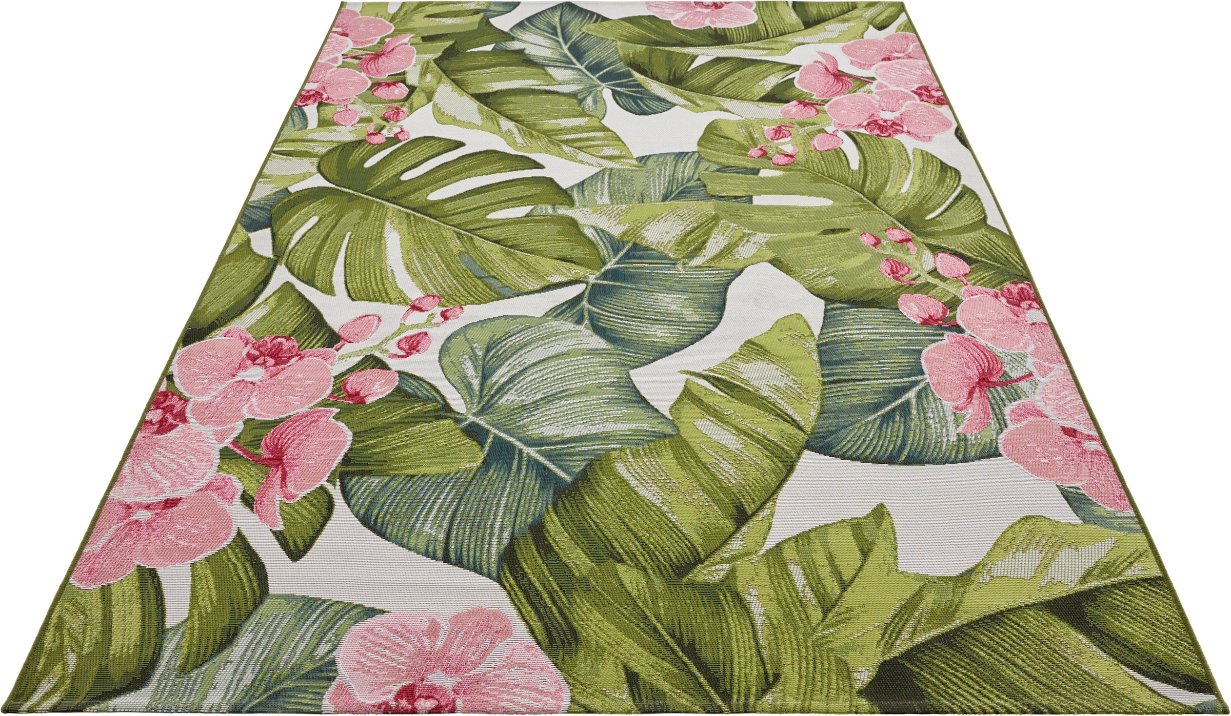 HANSE Home Outdoorteppich »Tropical«, rechteckig, 3 mm Höhe, In-& Outdoor, Teppich, Wetterfest, Balkon, Garten, Wohnzimmer, Floral