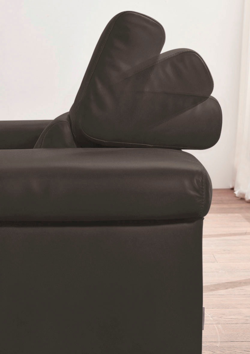 W.SCHILLIG 2,5-Sitzer »finn«, German Design Award 2016, Fußgestell Nussbaum natur, Breite 230 cm