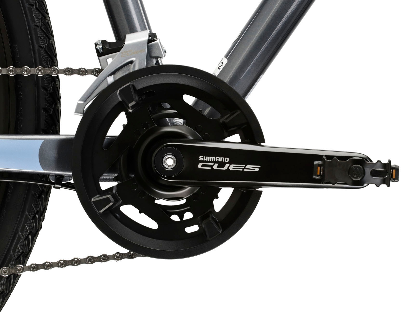 Kross Crossrad »Crossrad Evado 5.0 grau 18 Gänge«, 18 Gang, Shimano, CUES U3020 Schaltwerk, Kettenschaltung