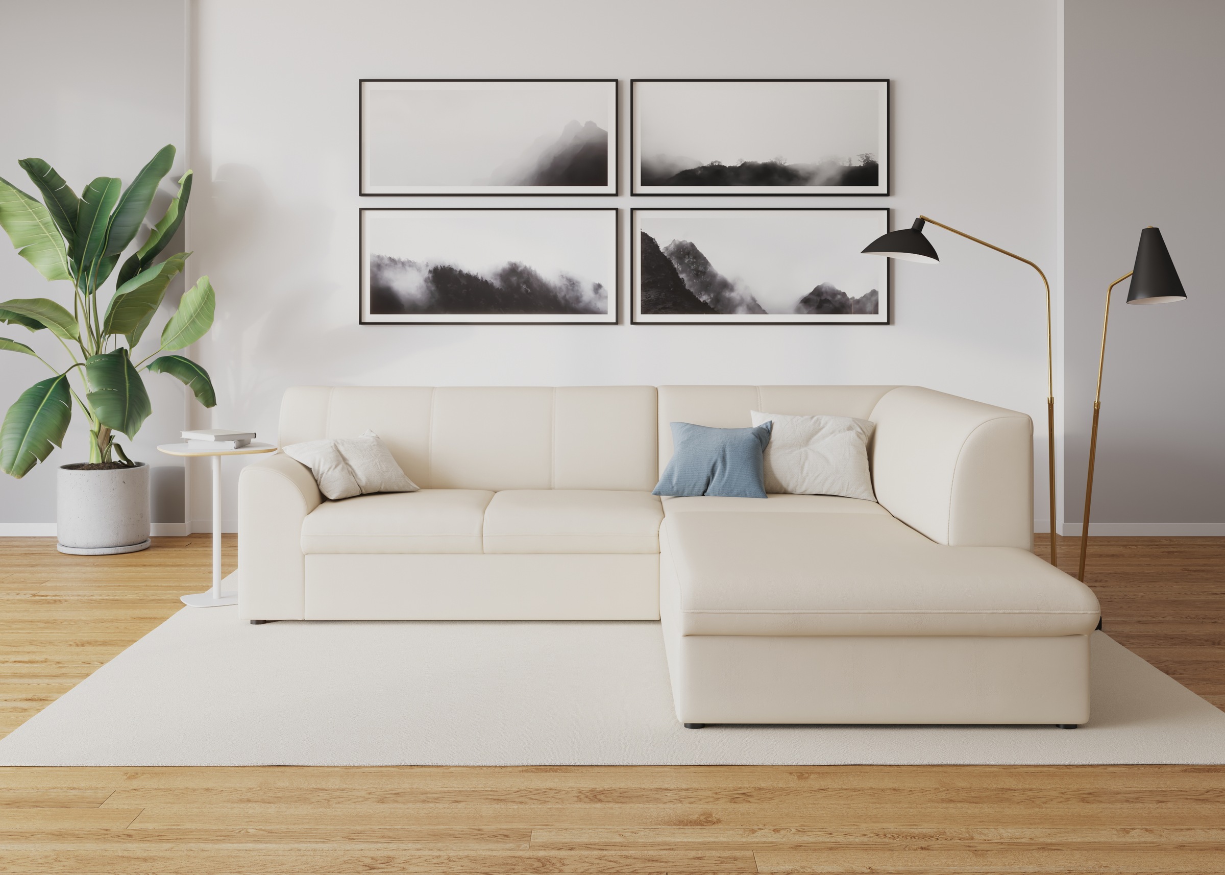 DOMO collection Ecksofa »Topper zeitlos elegant, kompakte Stellmaße, OTTOs günstig online kaufen