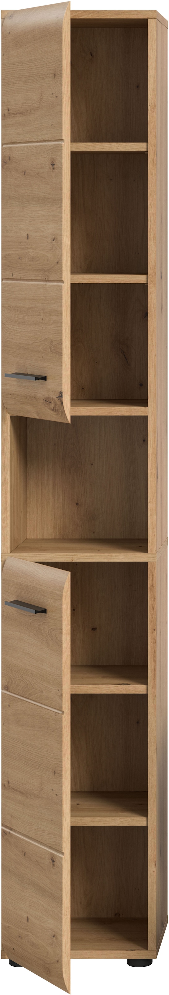 welltime Stauraumschrank 1 Stk. tlg. Florenz, Badschrank hoch, Artisan Oak NB, 185 cm Hoch