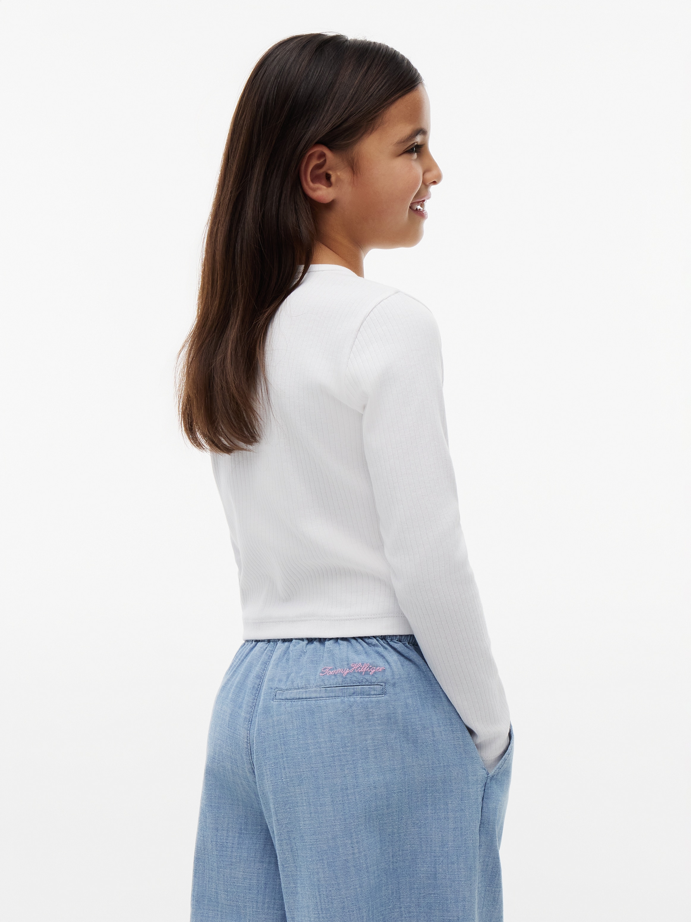 Tommy Hilfiger Langarmshirt Kinder bis 16 Jahre, mit Rundhalsausschnitt