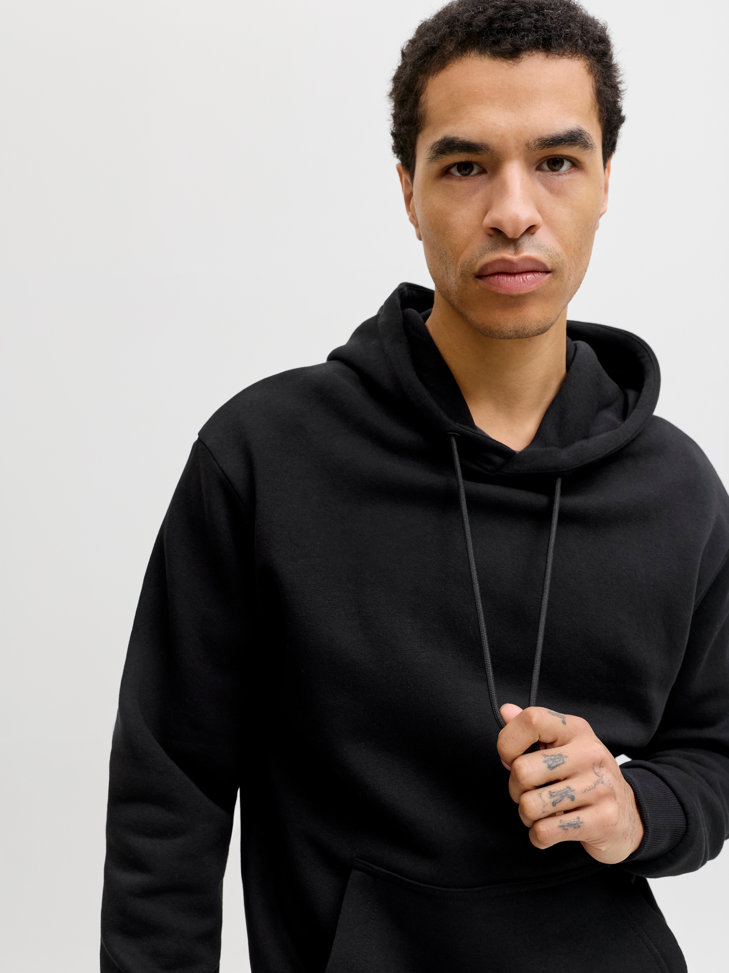 Jack & Jones Kapuzensweatshirt »JJEBRADLEY SWEAT HOOD NOOS«, Materialmix, relaxed fit
