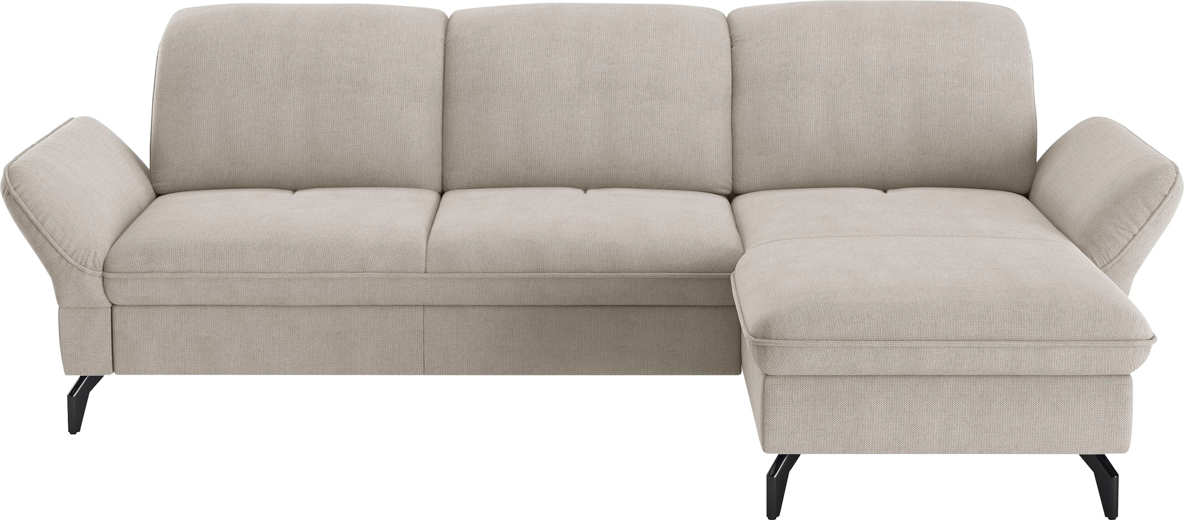 sit&more Ecksofa »Leandro L-Form«, Wahlweise mit Bett-, Kopfteil - und Arml günstig online kaufen