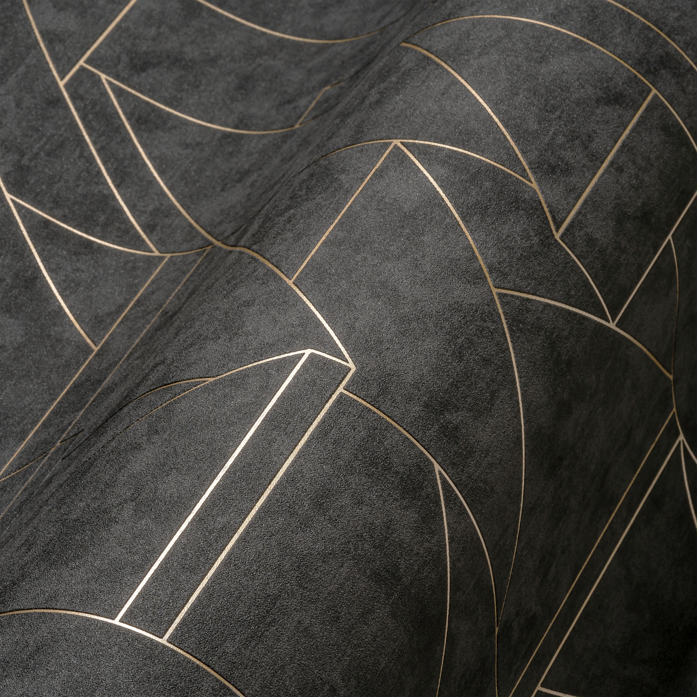 living walls Vliestapete »Metropolitan Stories. Travel Styles. Tapete mit Grafik«, metallic-Metall-Effekte-gemustert, Metallic-Tapete Grafisch Elegant Tapeten Wohnzimmer Schlafzimmer Flur