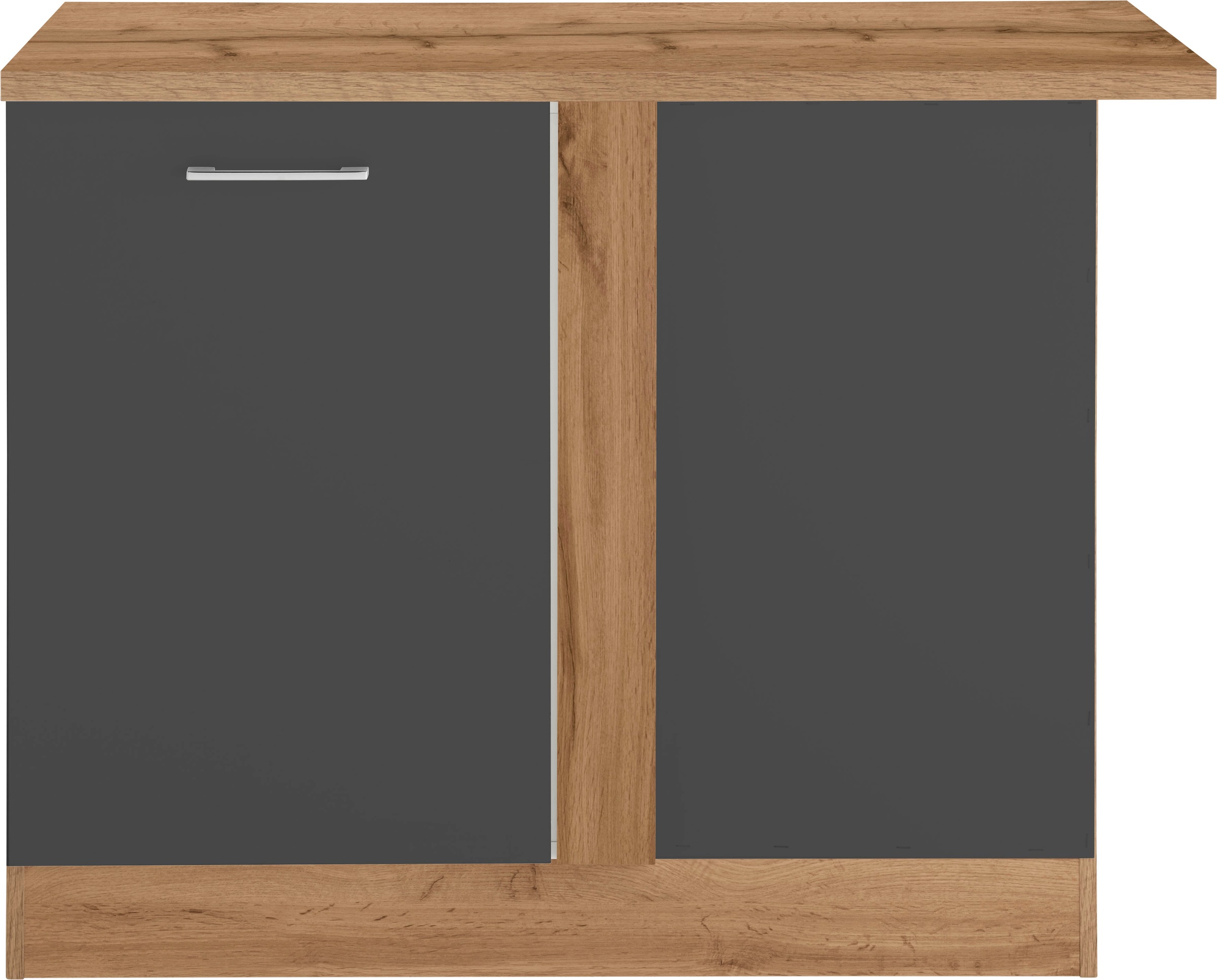 KOCHSTATION Eckunterschrank »KS-Colmar« 110 cm, mit Metallgriff