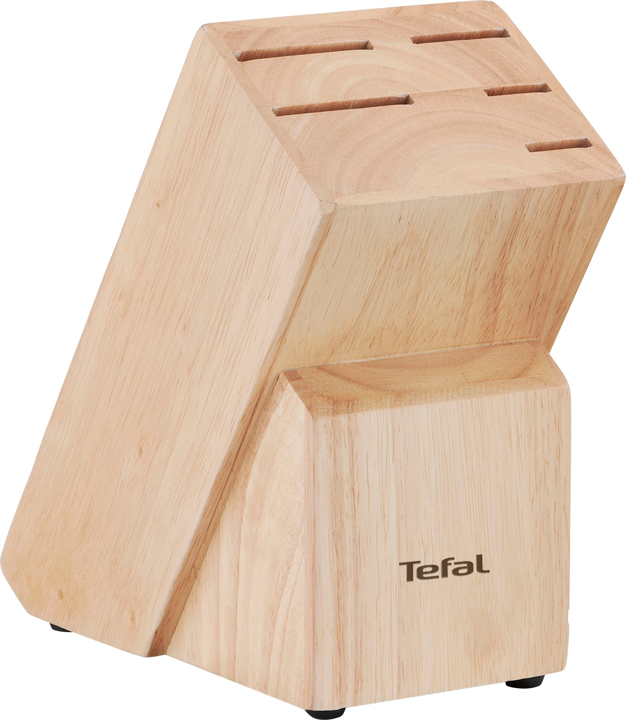 Tefal Messerblock »Ice Force«, 6 tlg., Eishärtung, dauerhafte Leistungsstärke, formschön, Edelstahl/Holz