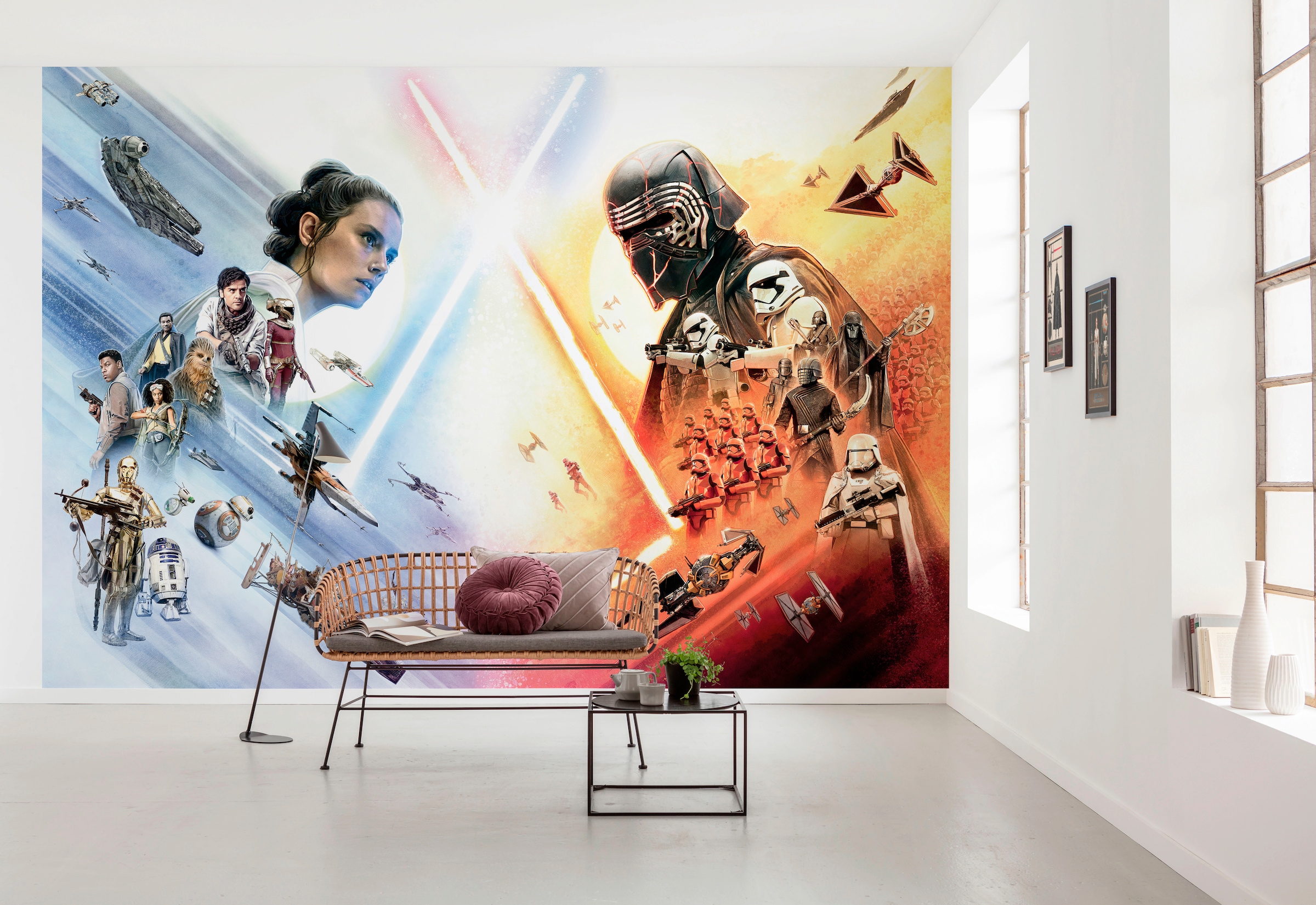 Komar Fototapete »STAR WARS EP9 Movie Poster Wide - Größe 368 x 254 cm«, bedruckt, Kinderzimmer