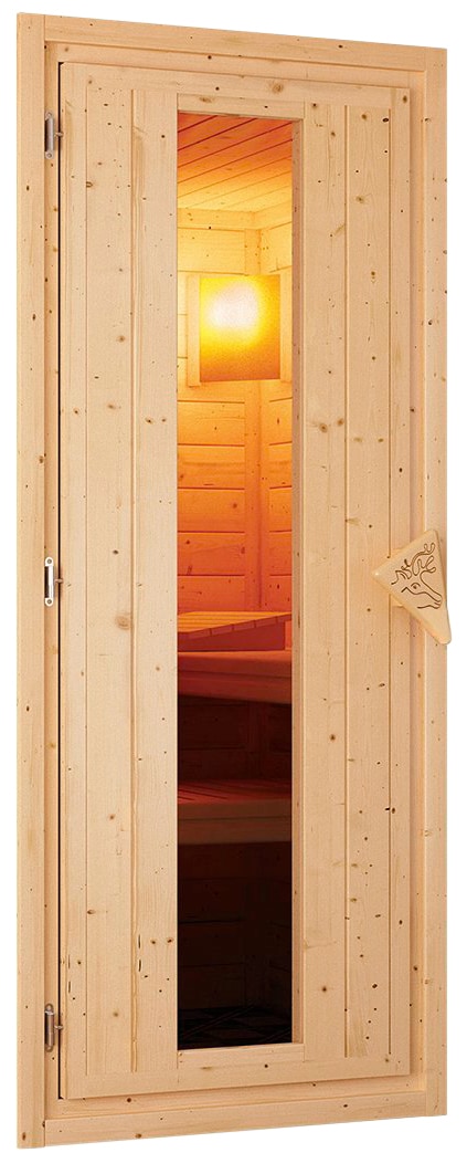 Karibu Sauna »Gitte« Set,  Ofen 9 KW externe Strg easy