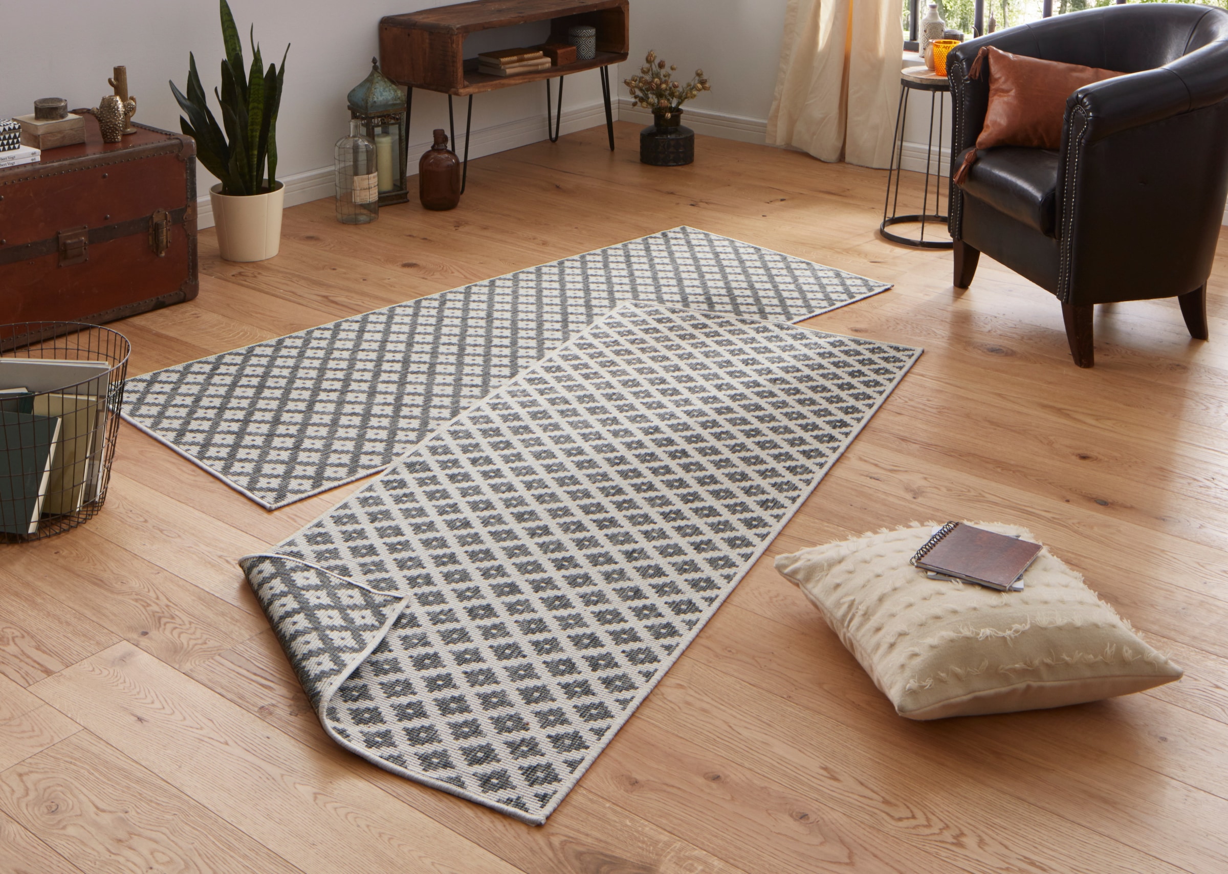 HANSE Home Teppich »Nizza Wendeteppich«, rechteckig, 5 mm Höhe, In-& Outdoo günstig online kaufen