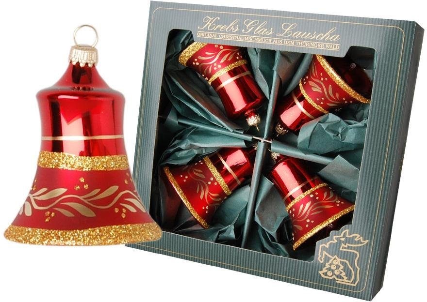 Krebs Glas Lauscha Christbaumschmuck »Glocken, Weihnachtsdeko rot, Christba günstig online kaufen