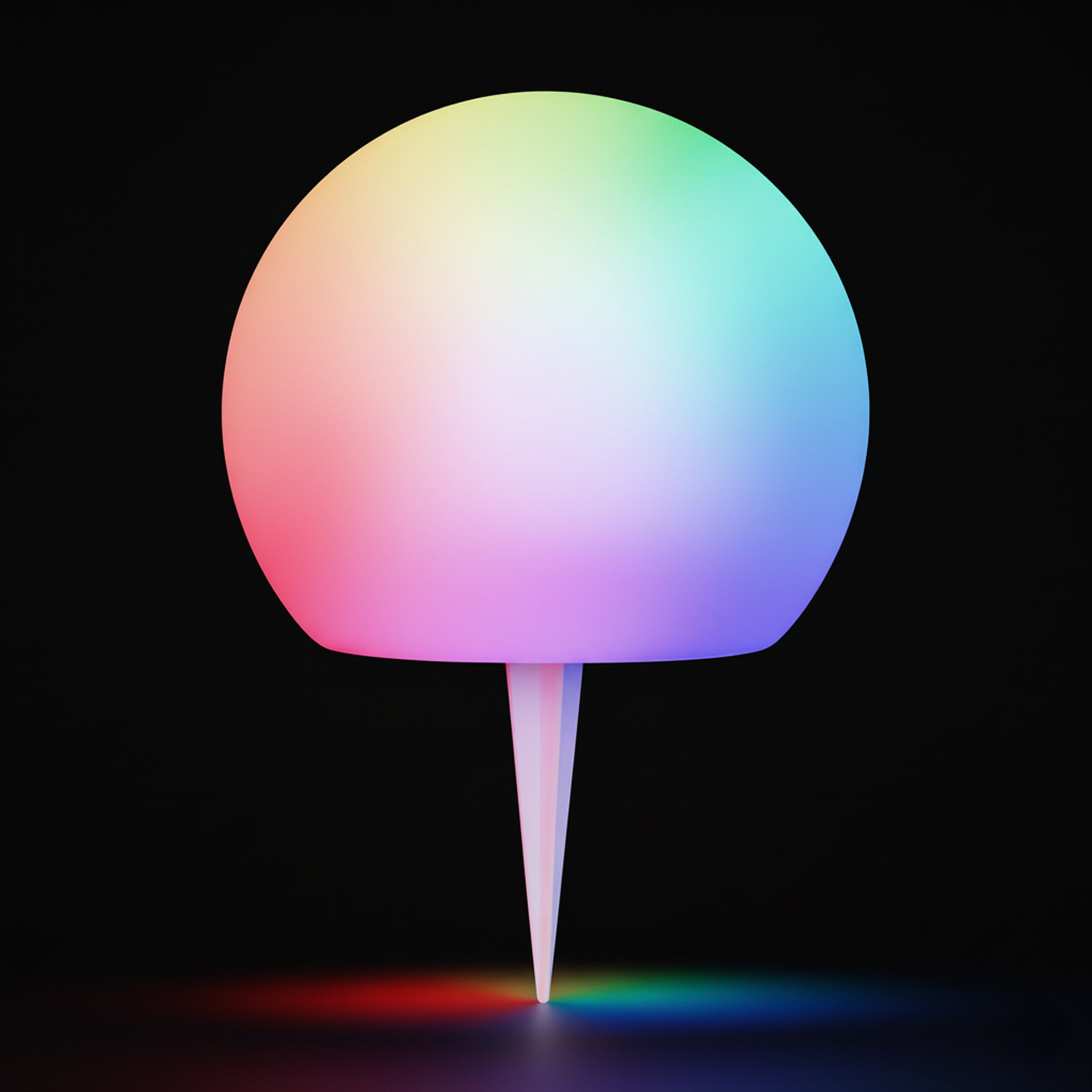 OTTO home LED Solarleuchte »LED Solar Kugel ILLORA, RGB + Warmweiss« LED-Modul 1 Stk. RGB | Warmweiß mit Erdspieß