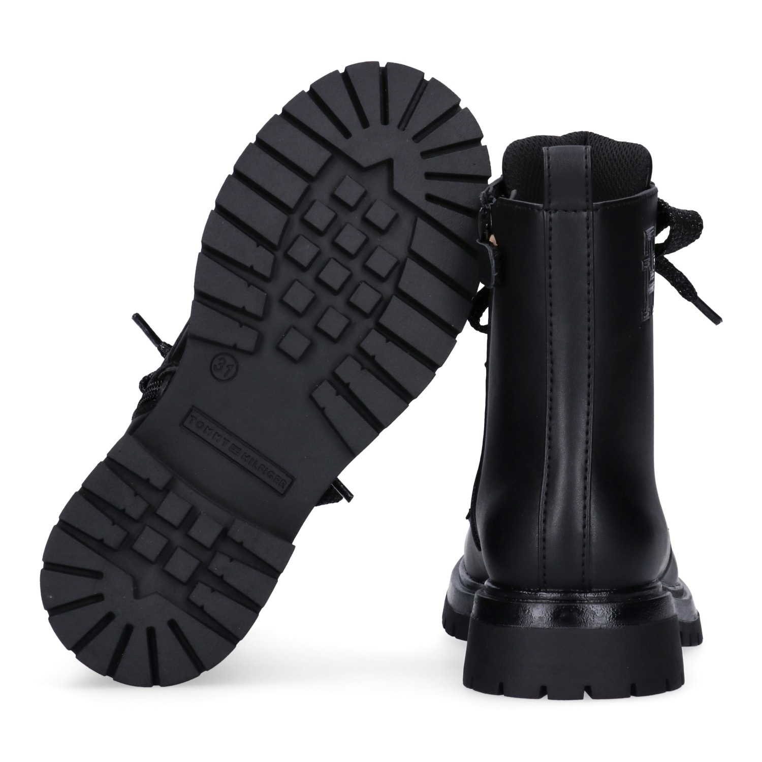 Tommy Hilfiger Schnürboots, Chunky Boots mit modischen Schnürsenkeln