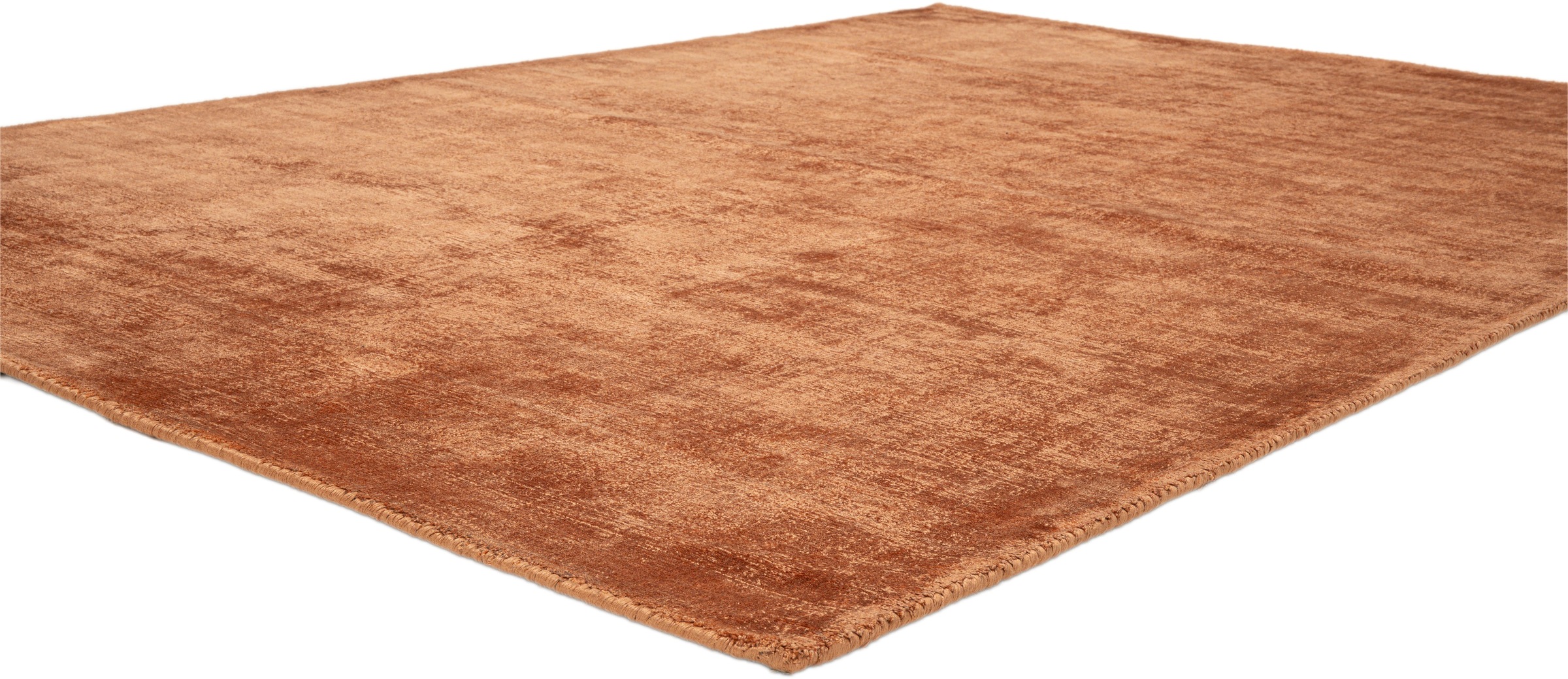 TOM TAILOR HOME Teppich »Shine uni«, rechteckig, 8 mm Höhe, Handweb Teppich, 100% Viskose, handgewebt, mit elegantem Schimmer