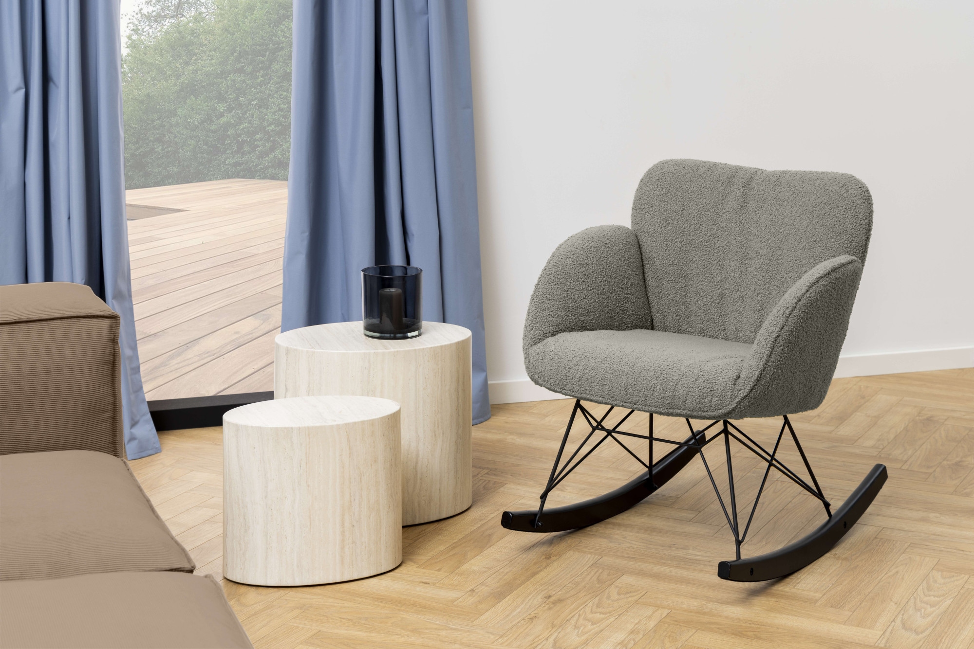 ACTONA GROUP Couchtisch »Mice Anstelltisch, Sofatisch, TOPSELLER!«, (Couchtisch, Beistelltisch), Beistelltisch, moderne ovale Form (Set, 2 st). in verschiedenen Farben