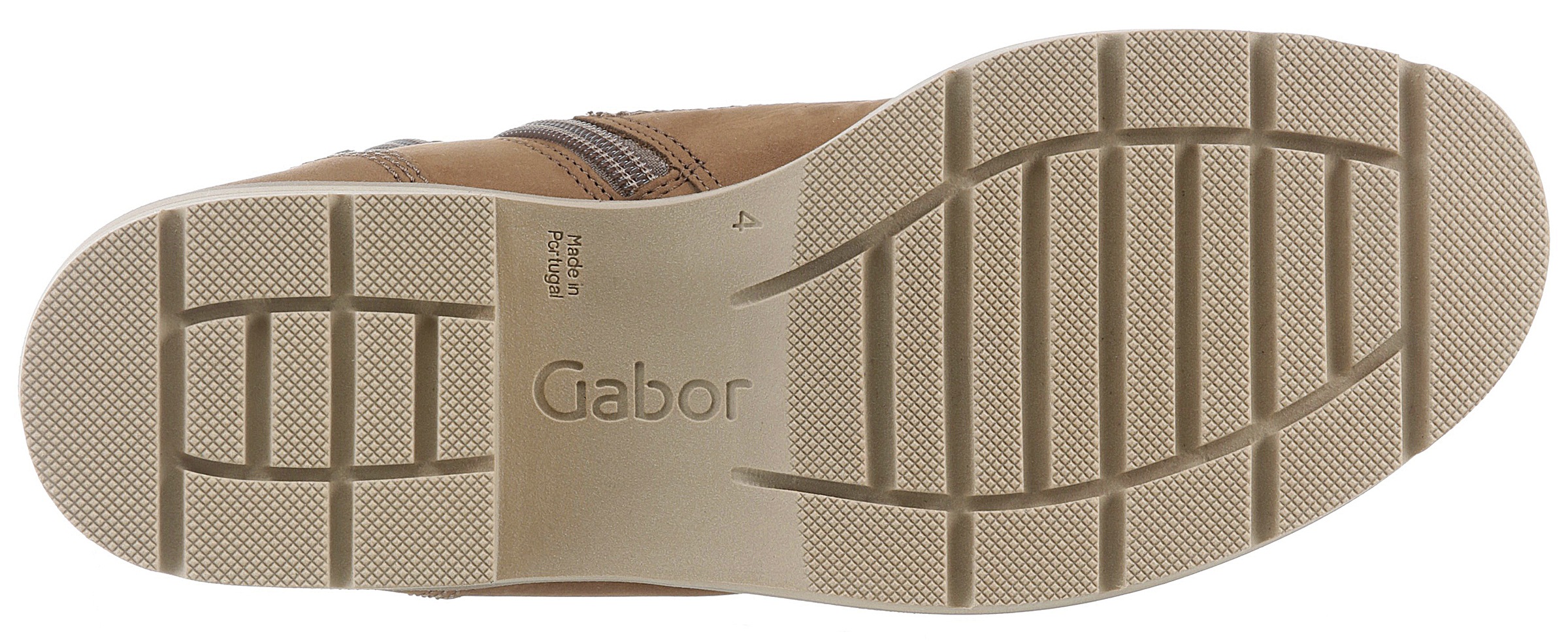 Gabor Schnürboots, Blockabsatz, Schnürstiefelette, praktischer Innenreißverschluss