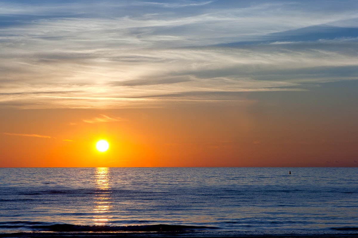 Papermoon Fototapete »Sonnenuntergang an der Ostsee« günstig online kaufen