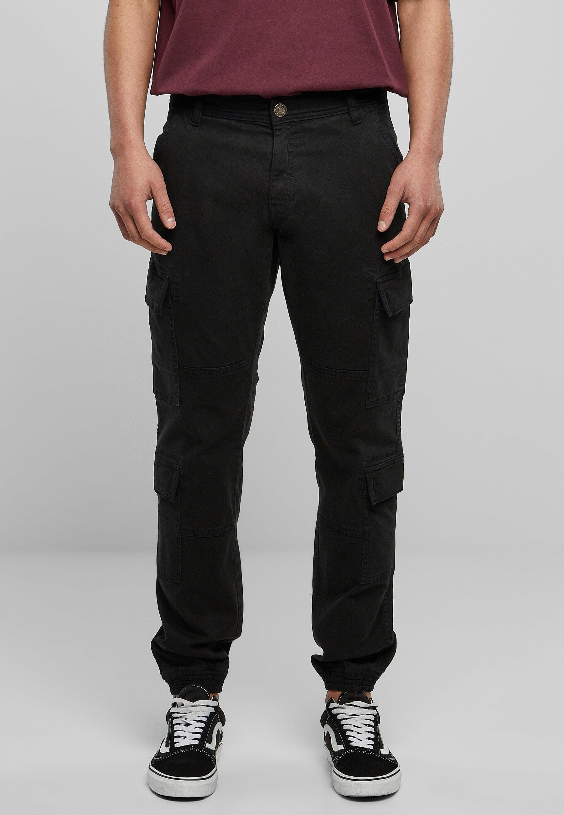URBAN CLASSICS Stoffhose »Urban Classics Herren Double Cargo Twill Jogging Pants«