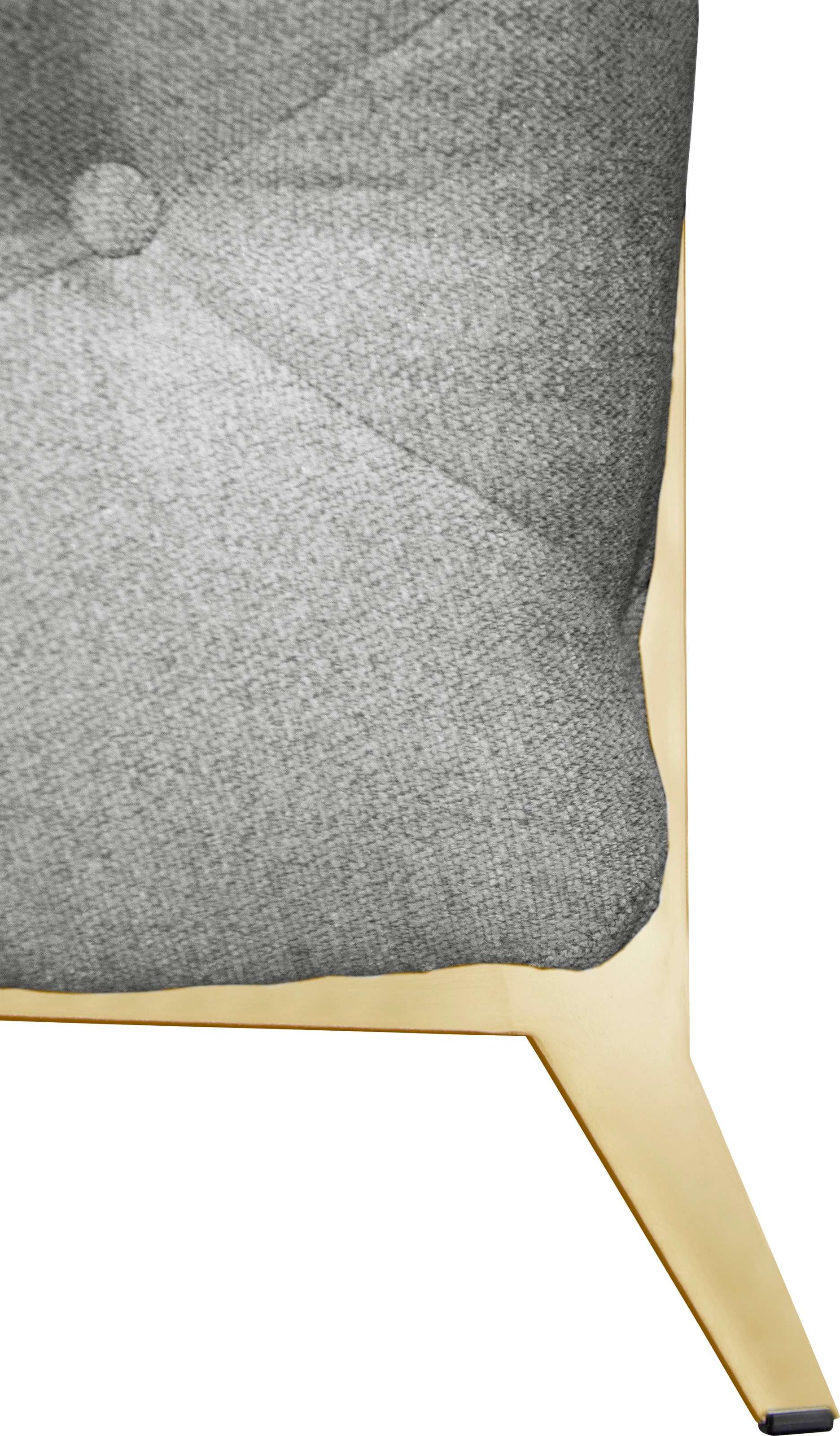 Leonique Chesterfield-Sofa »Amaury L-Form«, moderne Chersterfield-Optik, Breite 262 cm, Fußfarbe wählbar