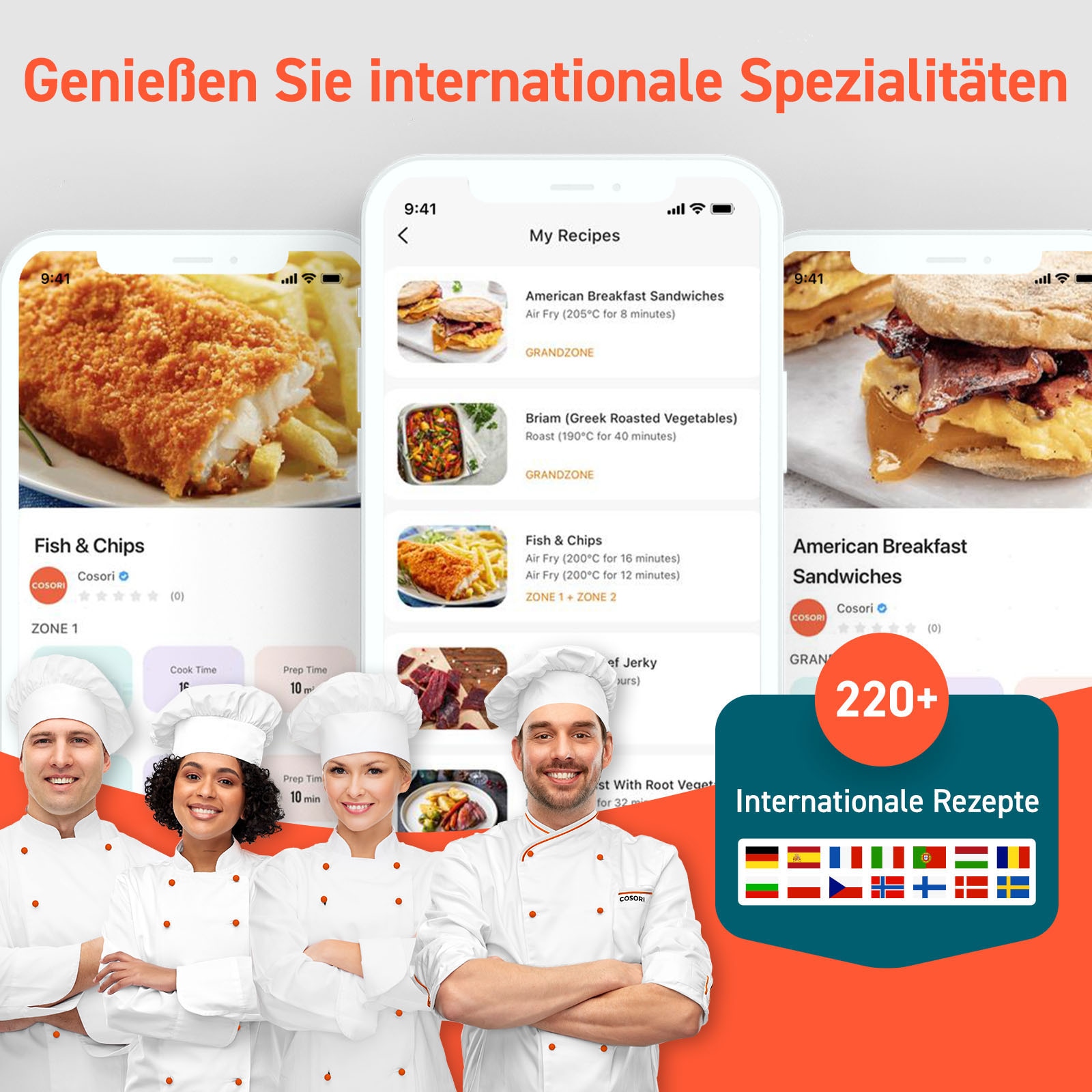 Cosori Heißluftfritteuse »CAF-TF101S-WEUR« 2800 W