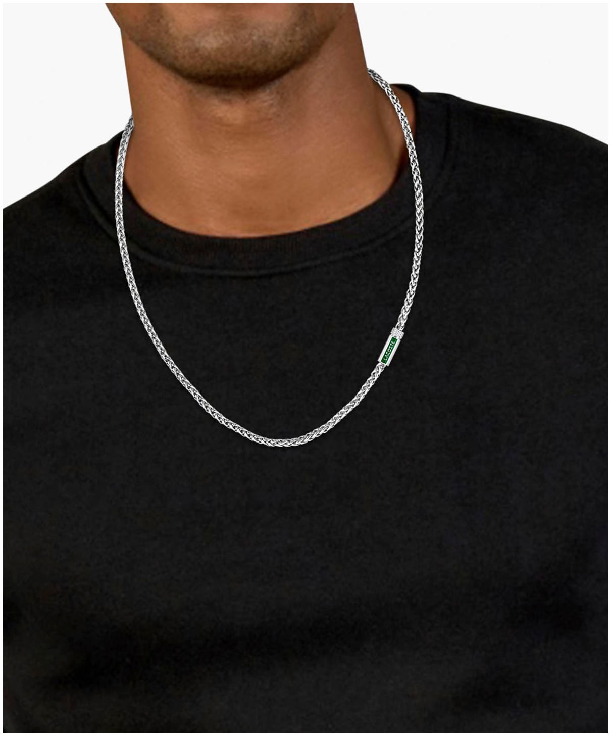 Lacoste Edelstahlkette »SPELT« mit Emaille