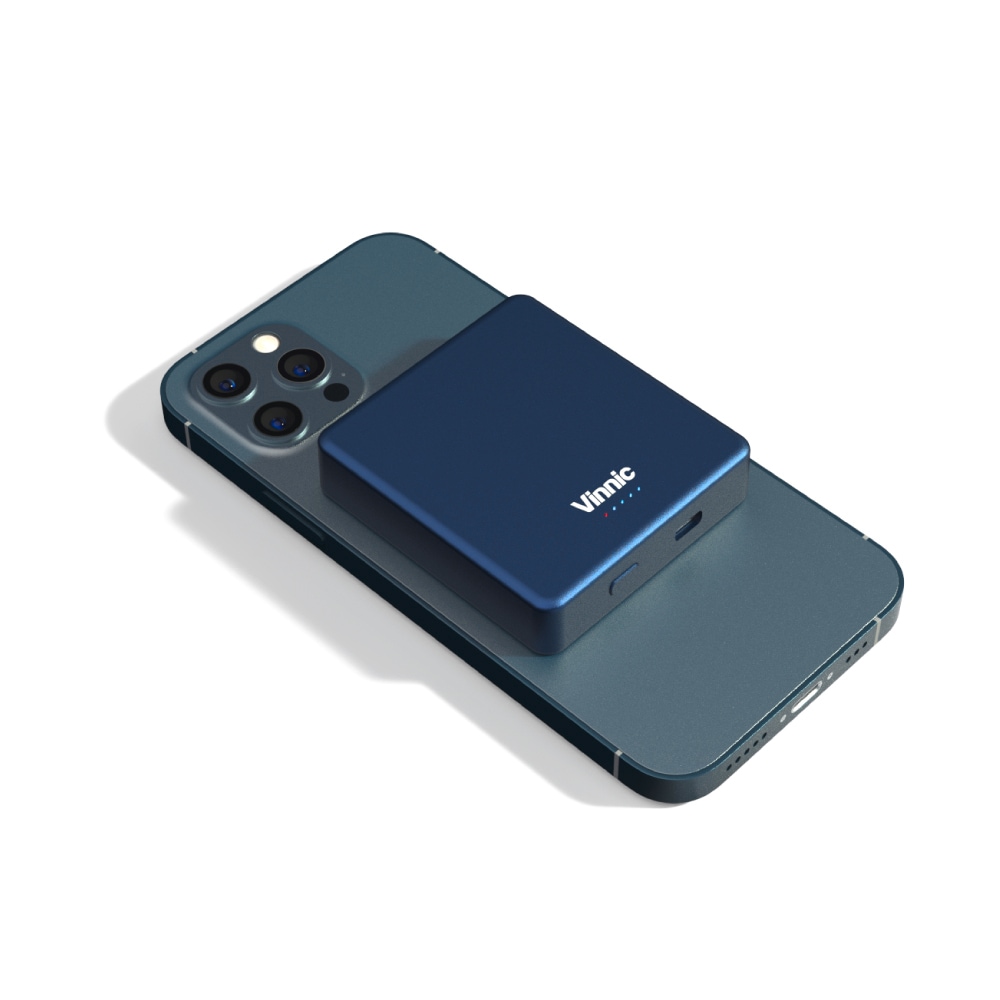 Vinnic Powerbank »MANA Magnetic Wireless Powerbank 8.000mAh«, Vinnic MANA Magnetic Wireless Powerbank 8.000mAh,blue