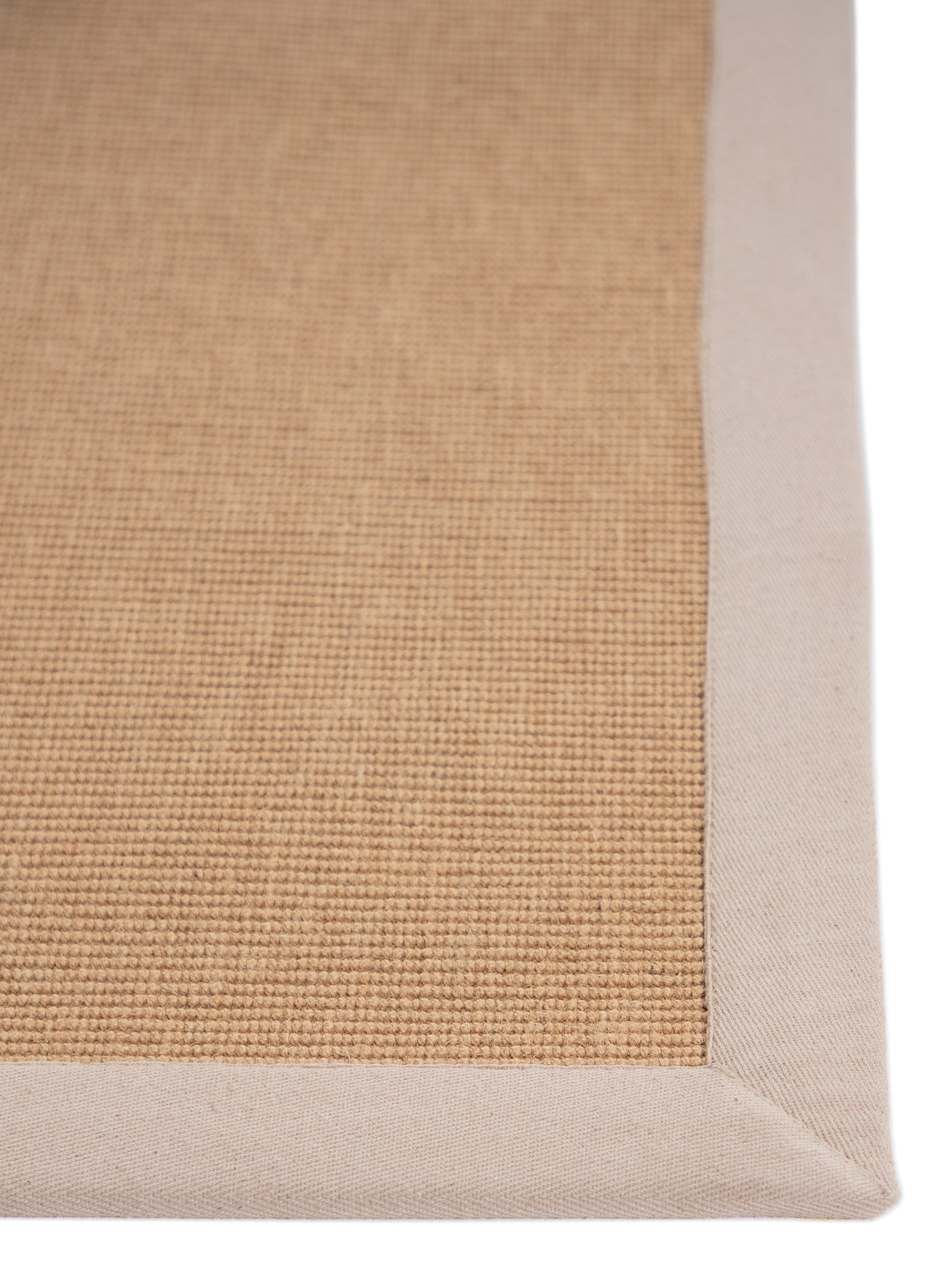carpetfine Sisalteppich »Sisal«, rechteckig, 5 mm Höhe, mit farbiger Bordüre, Anti Rutsch Rückseite