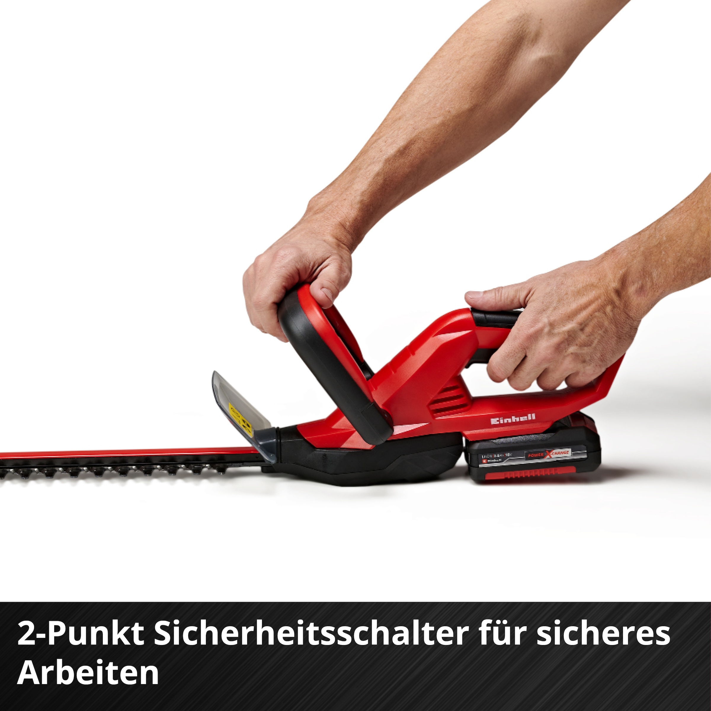 Einhell Akku-Heckenschere »GC-CH 1846 Li (1x2,5 Ah)«, (Set), inkl. Akku und Ladegerät