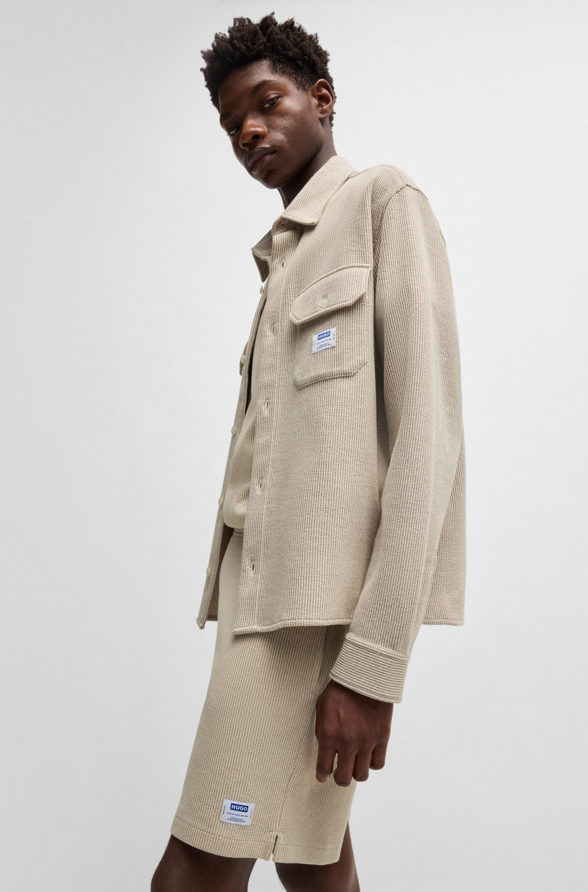 HUGO Blue Shorts »Nuwafflo«  loose fit