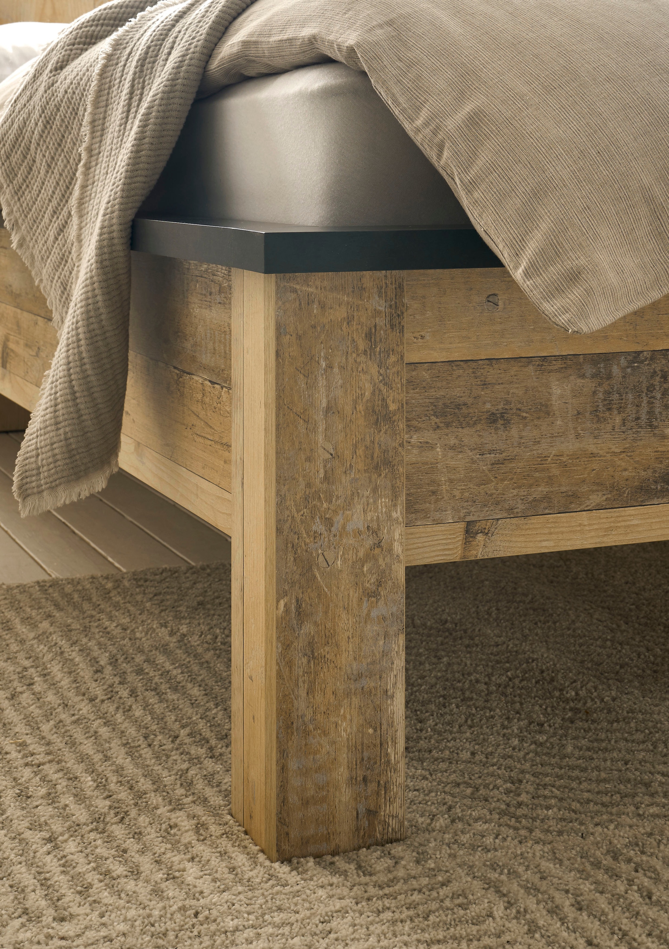 Home affaire Schlafzimmer-Set »SHERWOOD« 4 Stk. tlg. Liegefläche 180x200cm, Schrank 3-trg. 201cm breit