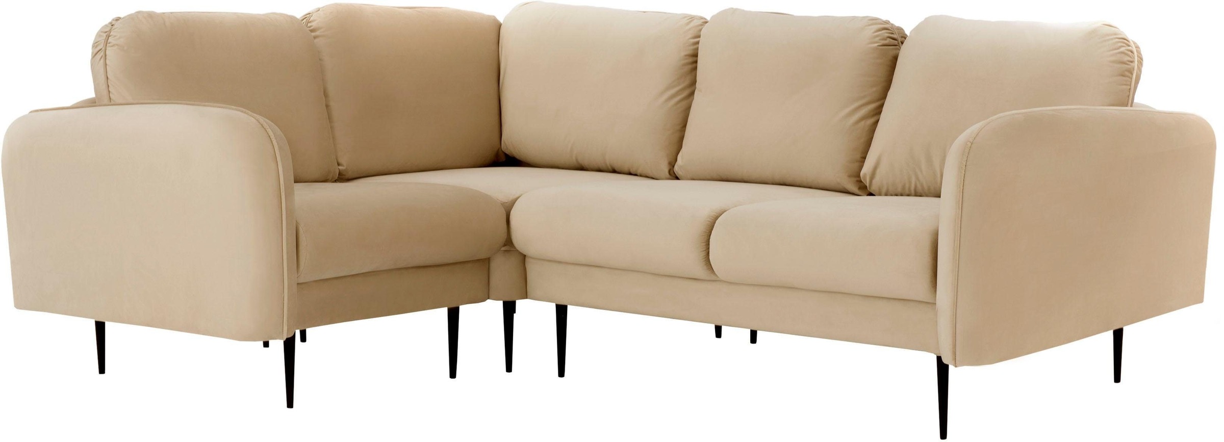 Home affaire Ecksofa »Skidi L-Form« mit losen Rückenkissen und Keder oben a günstig online kaufen