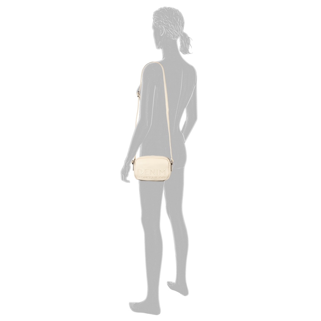 TOM TAILOR Denim Handtasche »Aveline« Damen Umhängetasche, Schultertasche mit glänzendem 3D-Logo