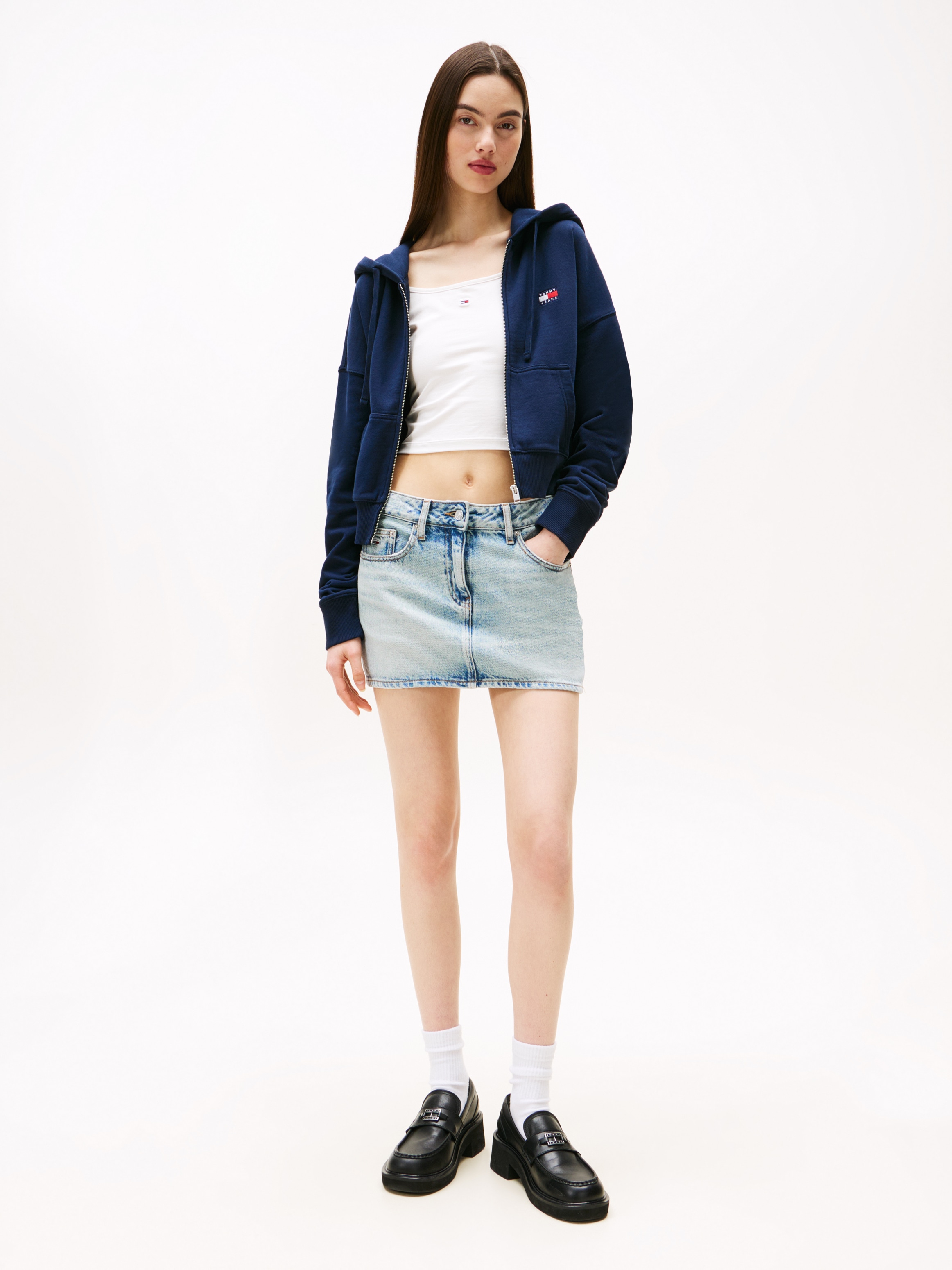 Tommy Jeans Kapuzensweatjacke »TJW BXY CRP ZIP THRU HOODIE«