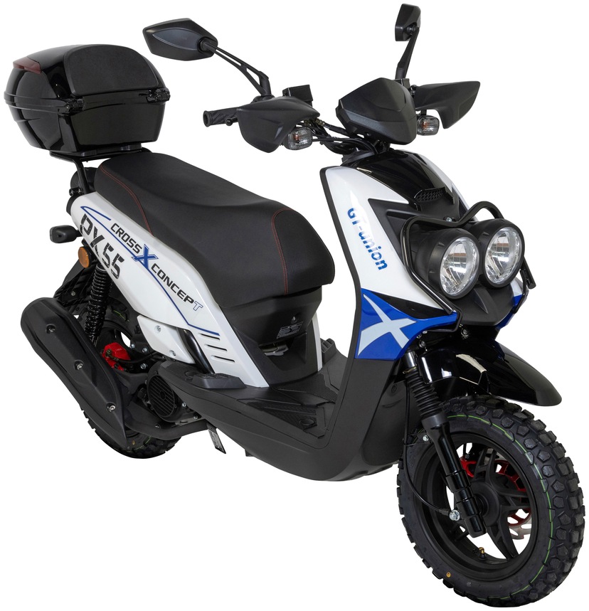 GT UNION cm³, kaufen »Striker«, 3 PS, (Set), Topcase 45 Euro 50 Motorroller mit km/h, 5, online