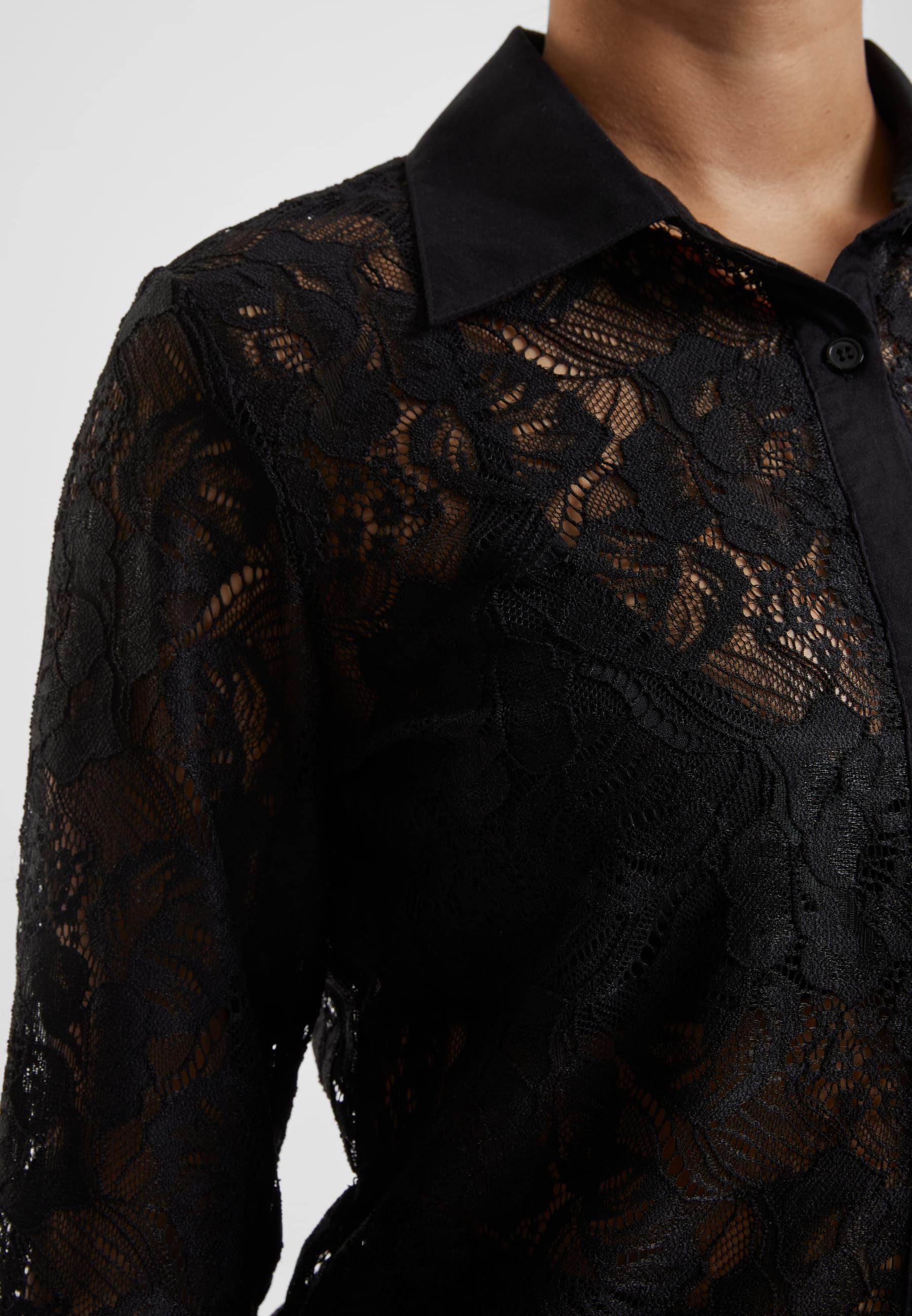 URBAN CLASSICS Klassische Bluse »Urban Classics Ladies Lace Blouse«
