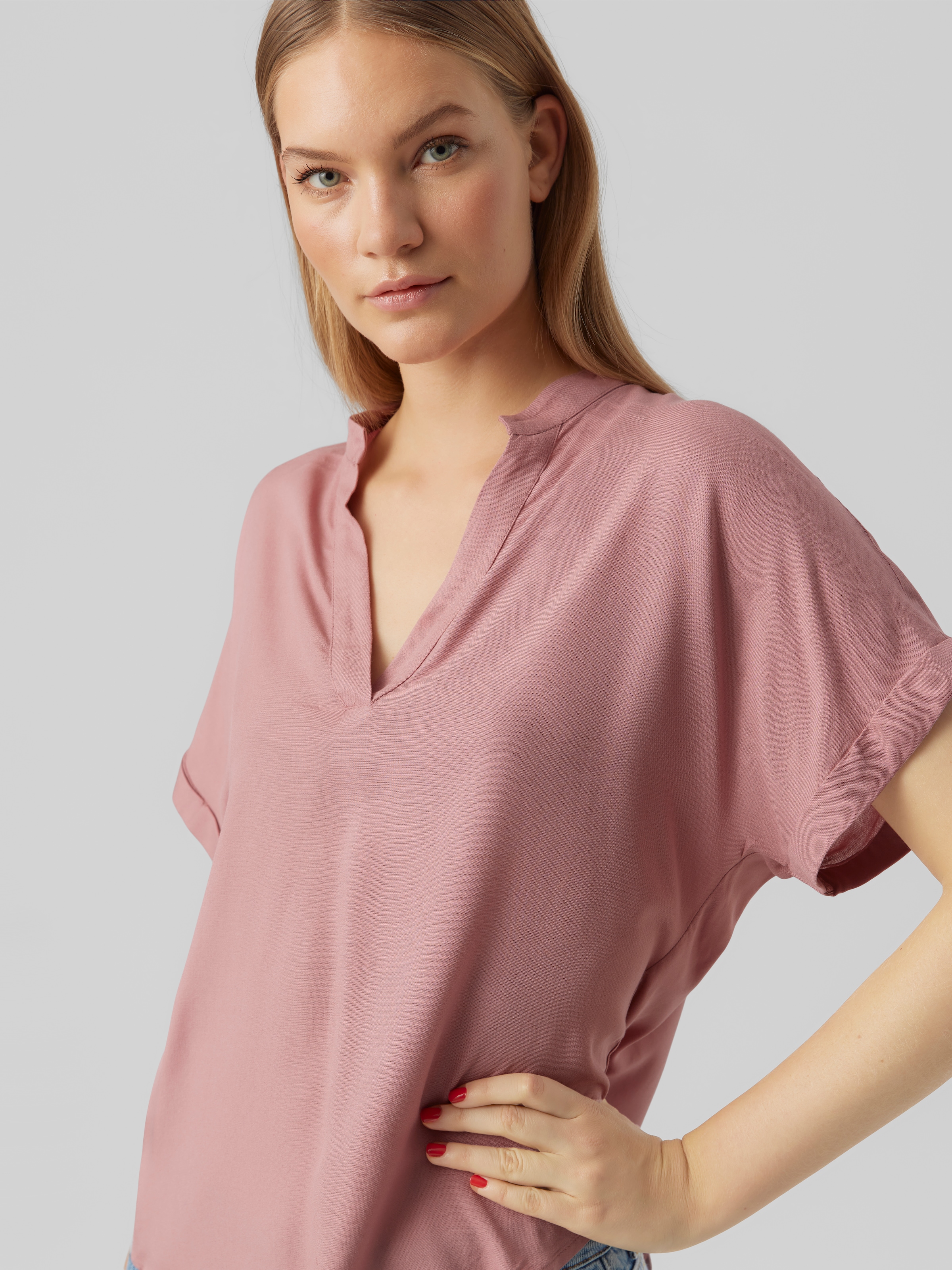 Vero Moda Shirtbluse »VMBEAUTY SS TOP GA NOOS« Viskose, regular fit