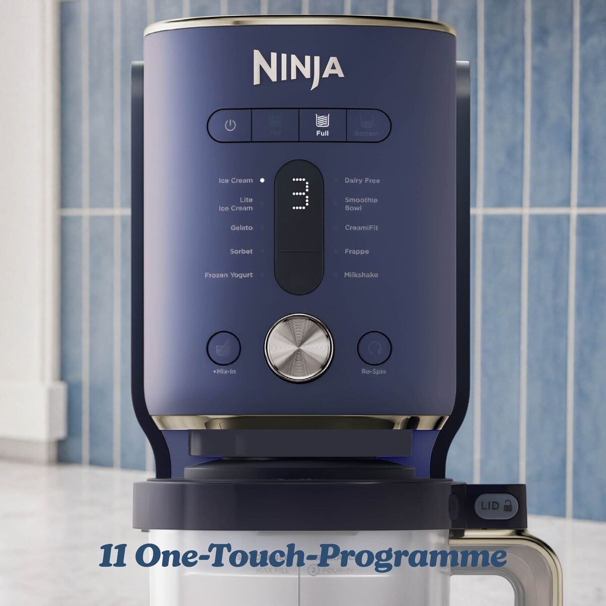 NINJA Eismaschine »NC601EU Ninja CREAMi XL 11-in-1 Ice Cream Maker – Navy« 1,42 l 800 W