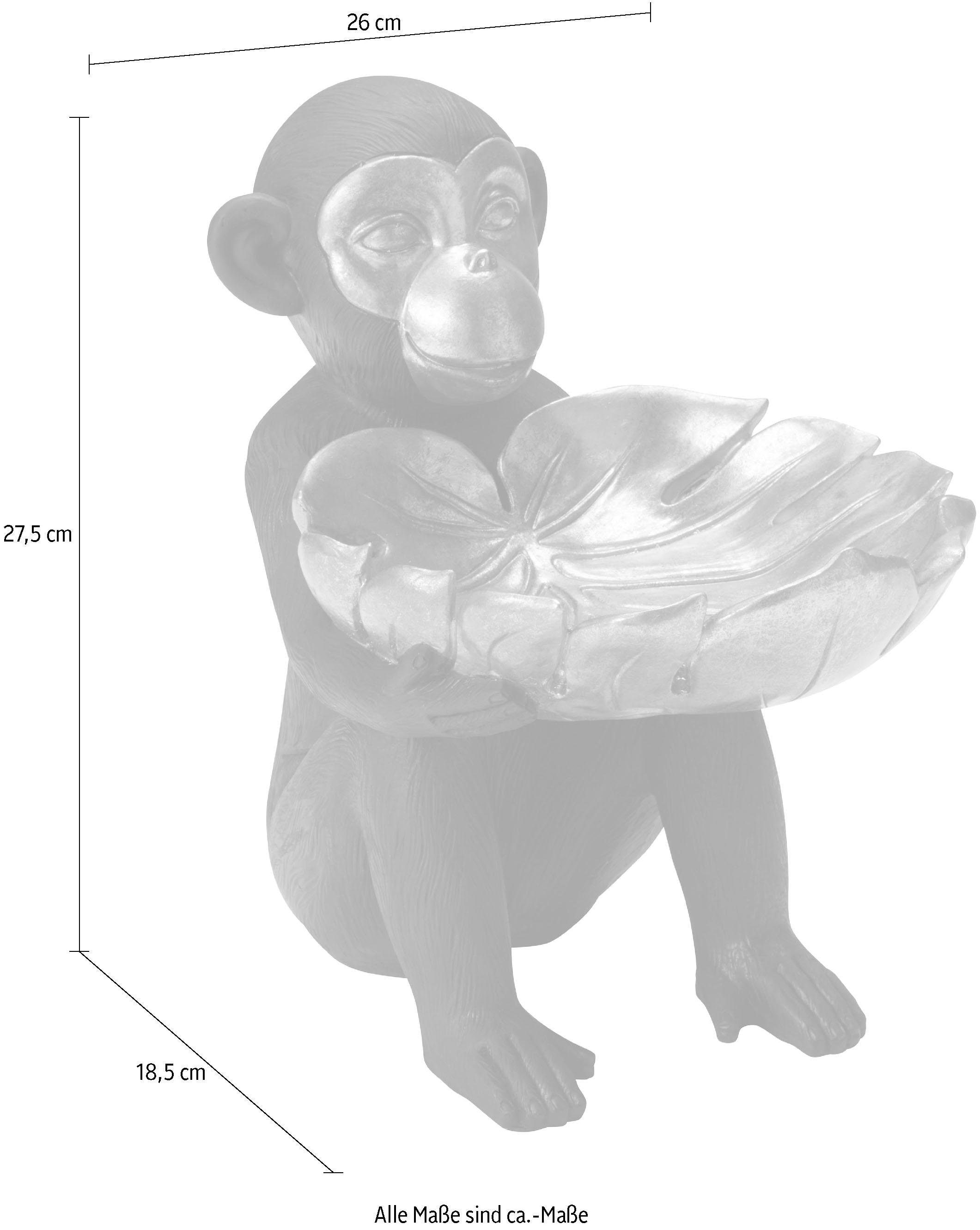 Leonique Dekofigur »Affe mit Schale« auf Raten bestellen