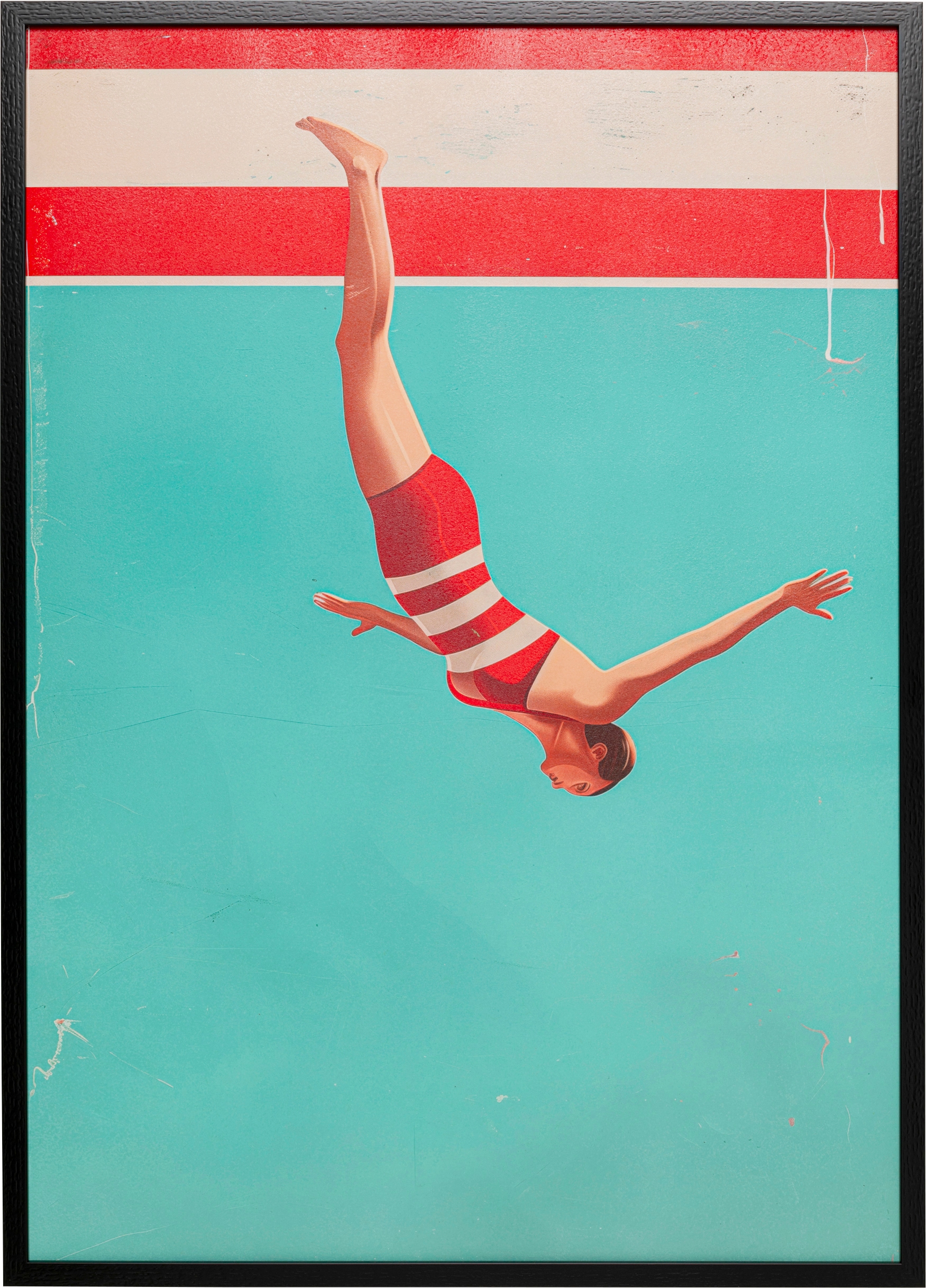 Kare Design Bild mit Rahmen »Gerahmtes Bild Jumping Girl 103x73cm« 1,  verschiedene Motive