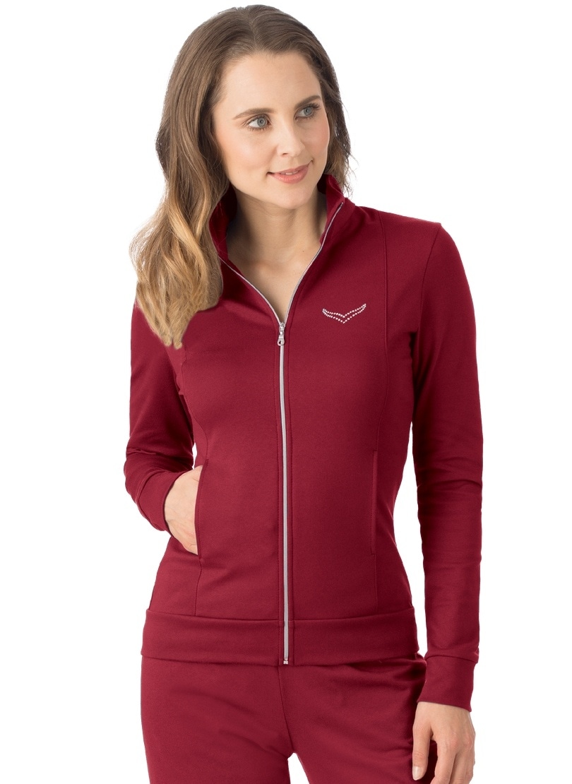 Jacke »TRIGEMA veredelt Sweatjacke mit Trigema Kristallsteinen« kaufen